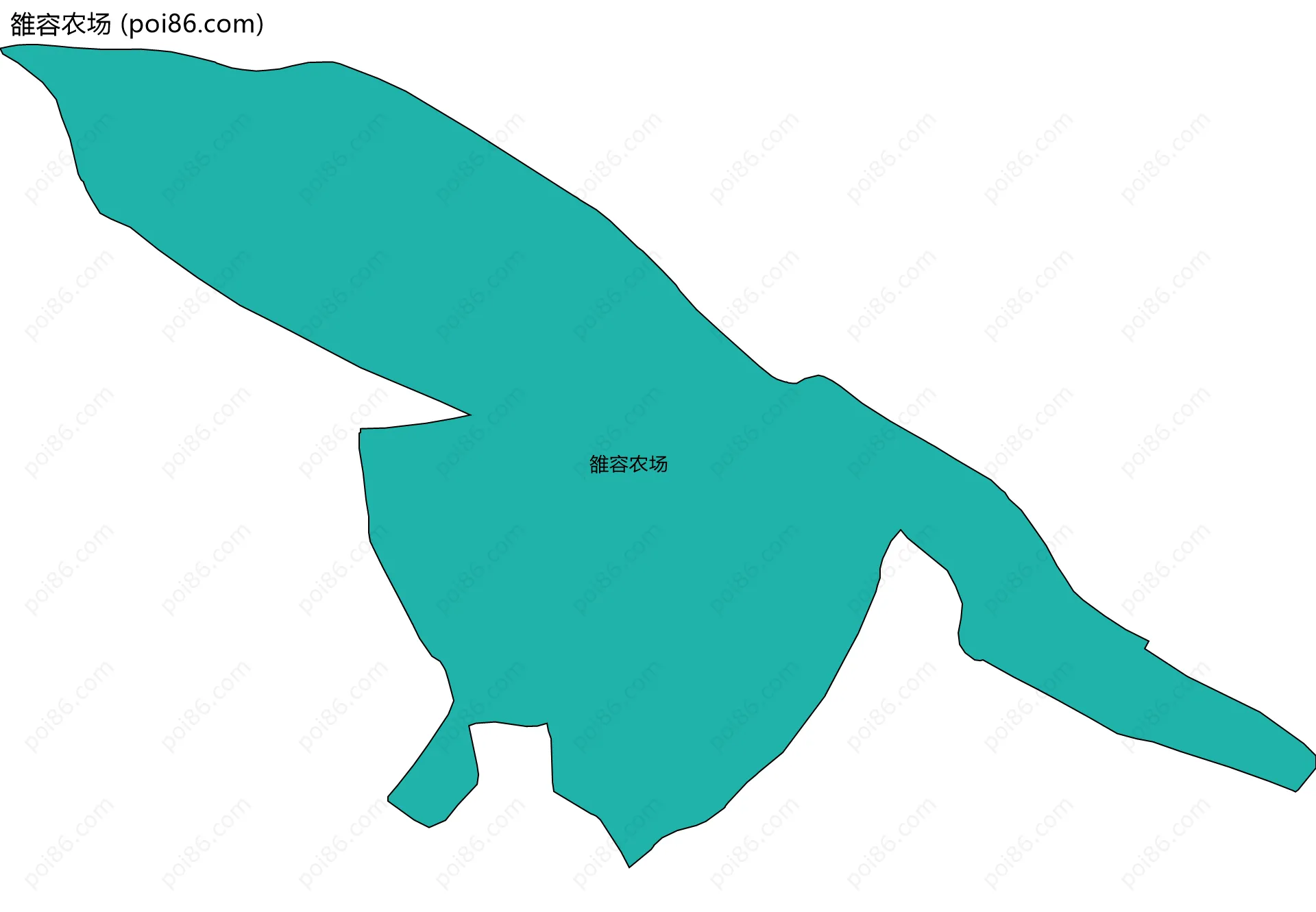 雒容农场边界地图