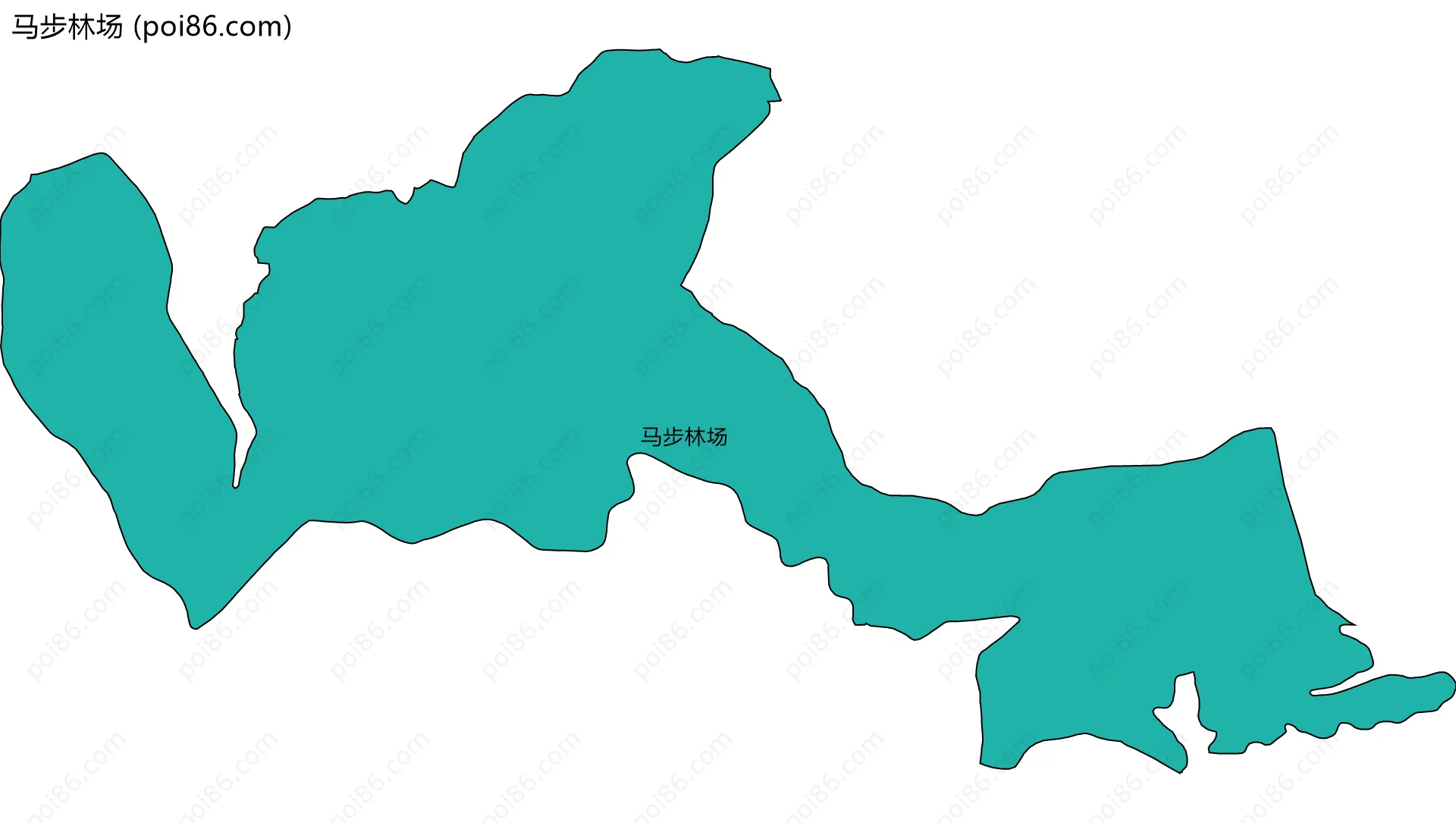 马步林场边界地图