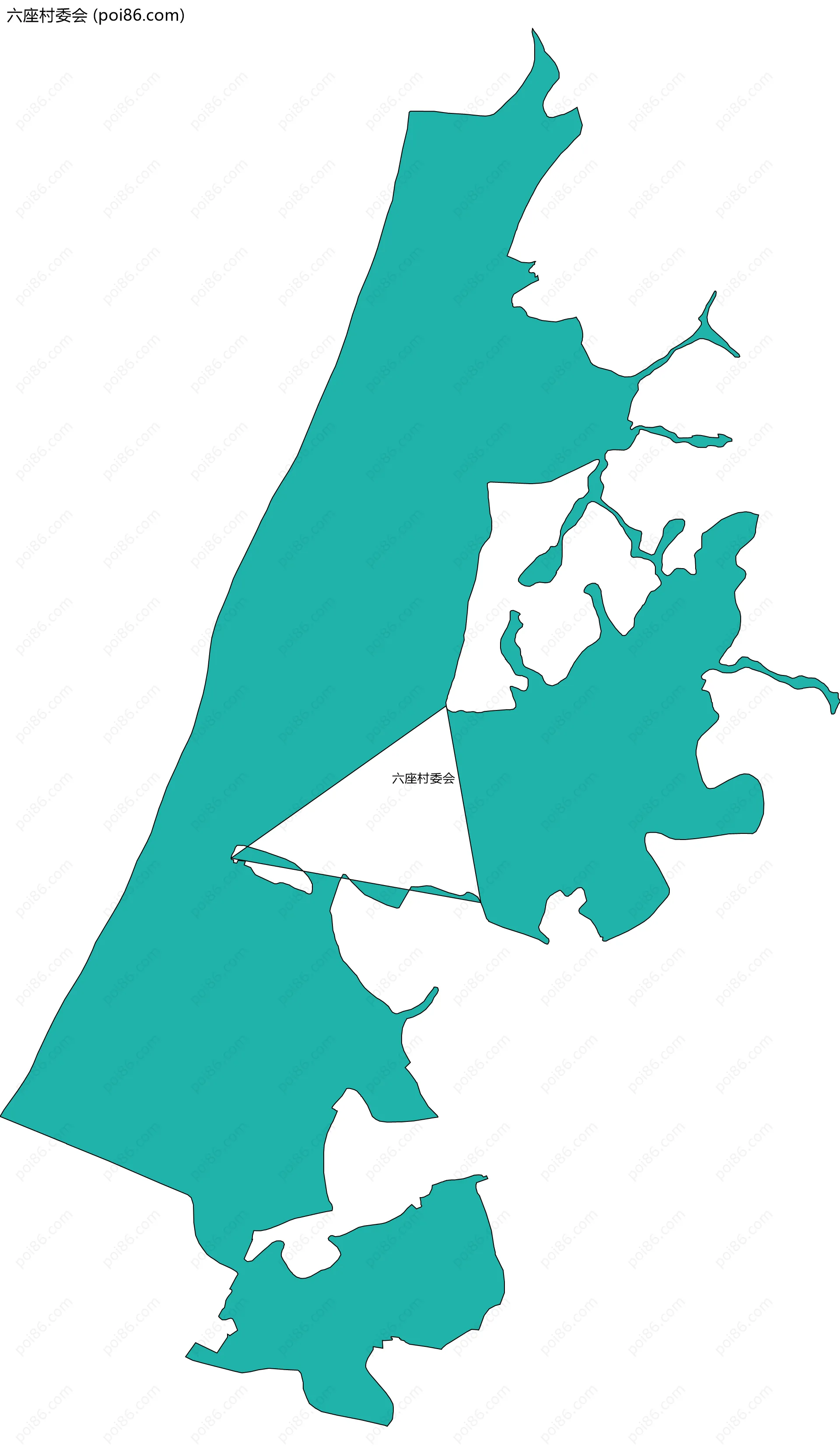 六座村委会边界地图