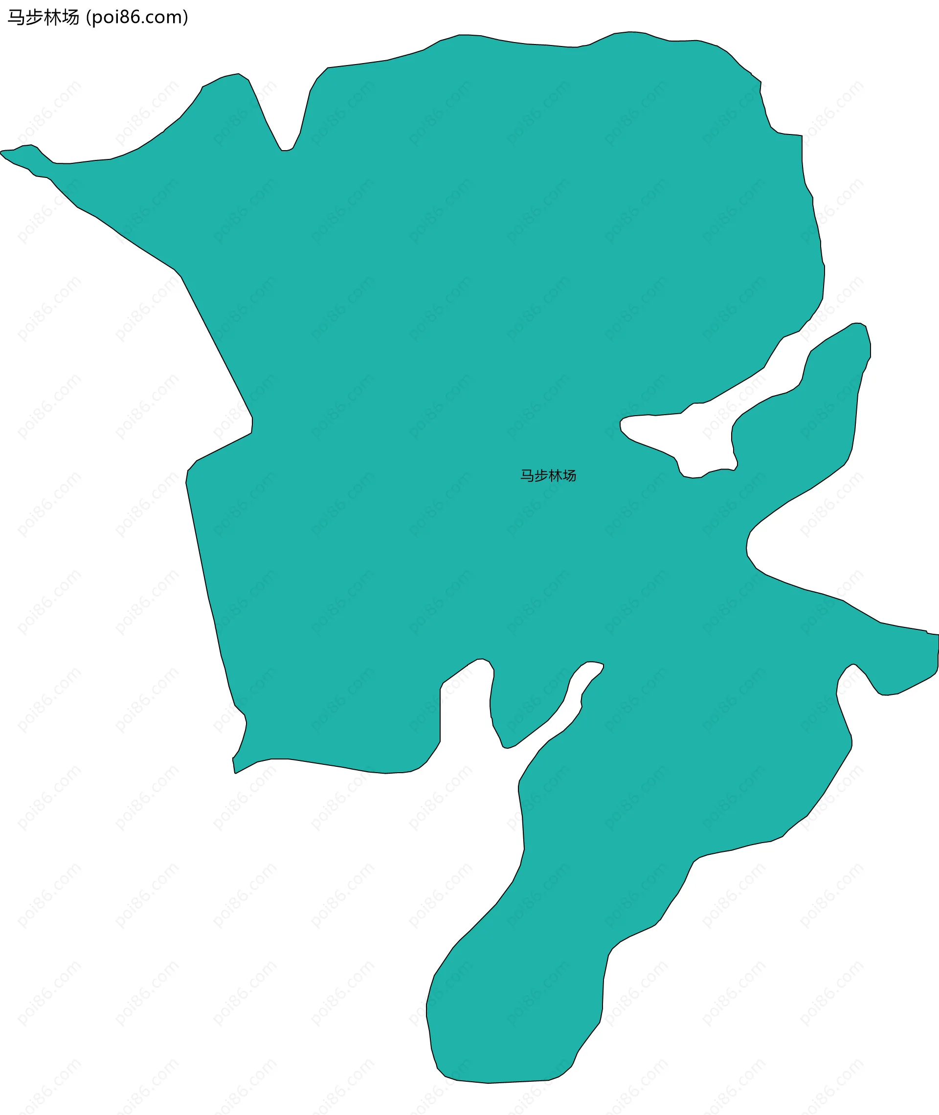 马步林场边界地图