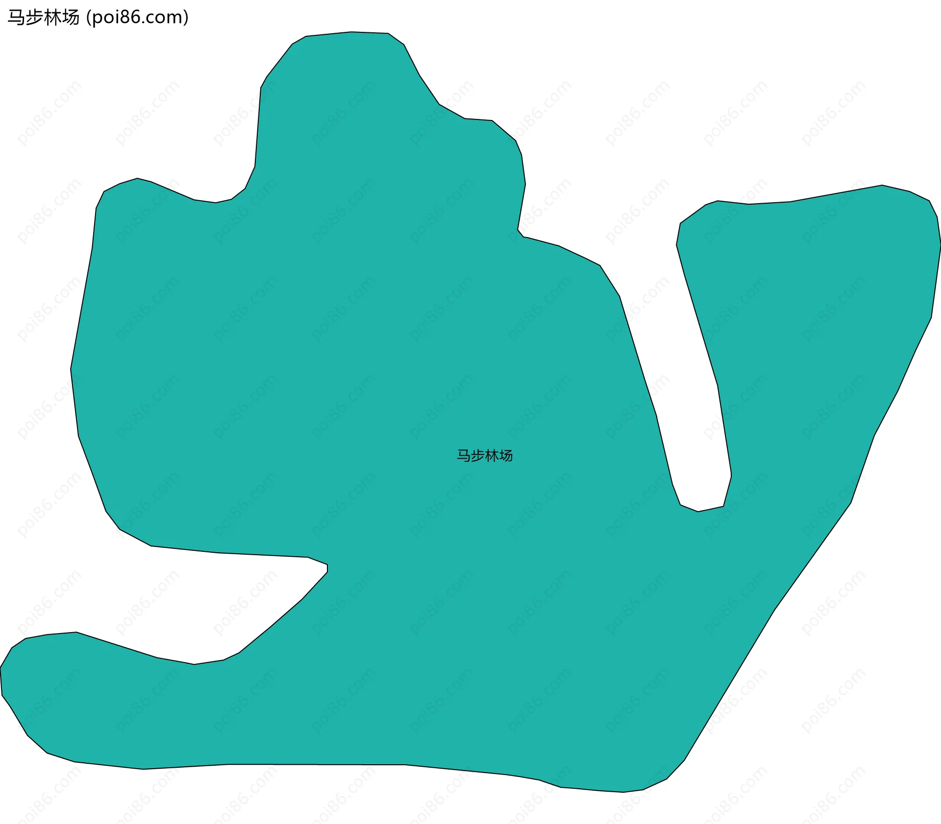 马步林场边界地图