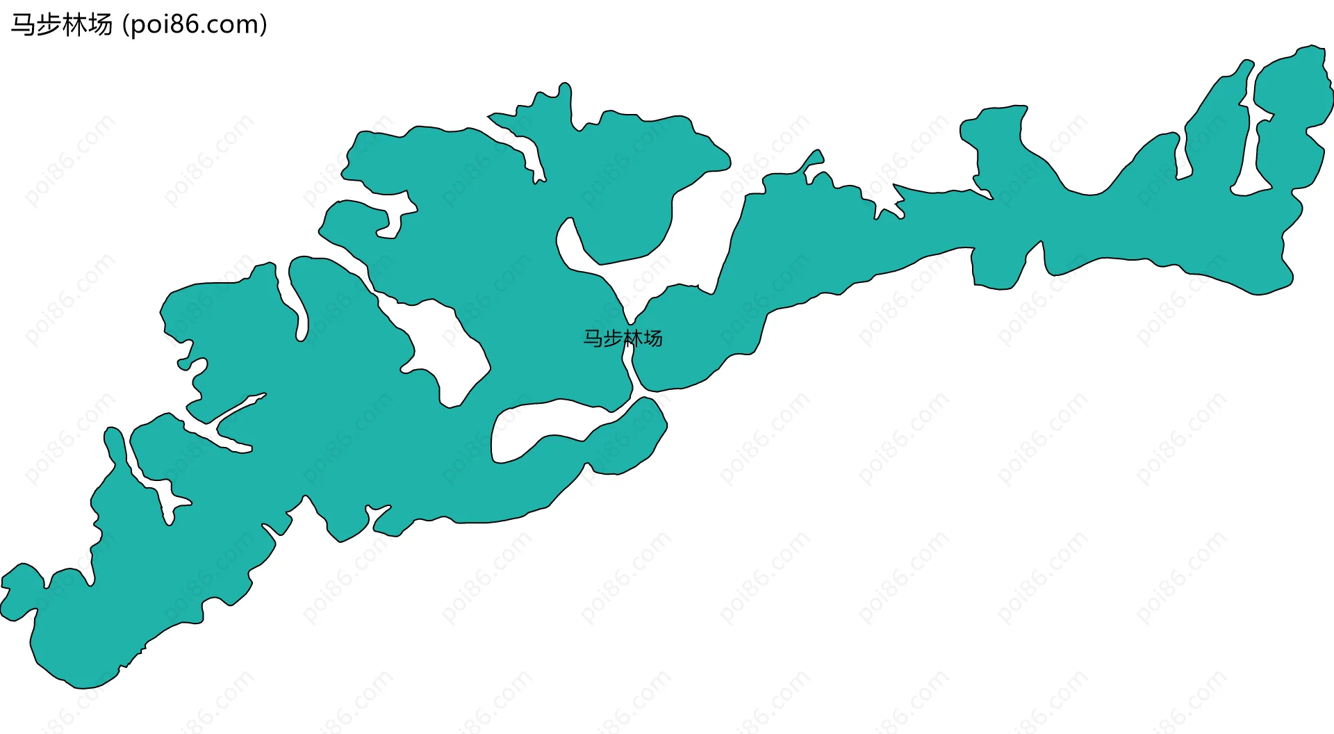 马步林场边界地图