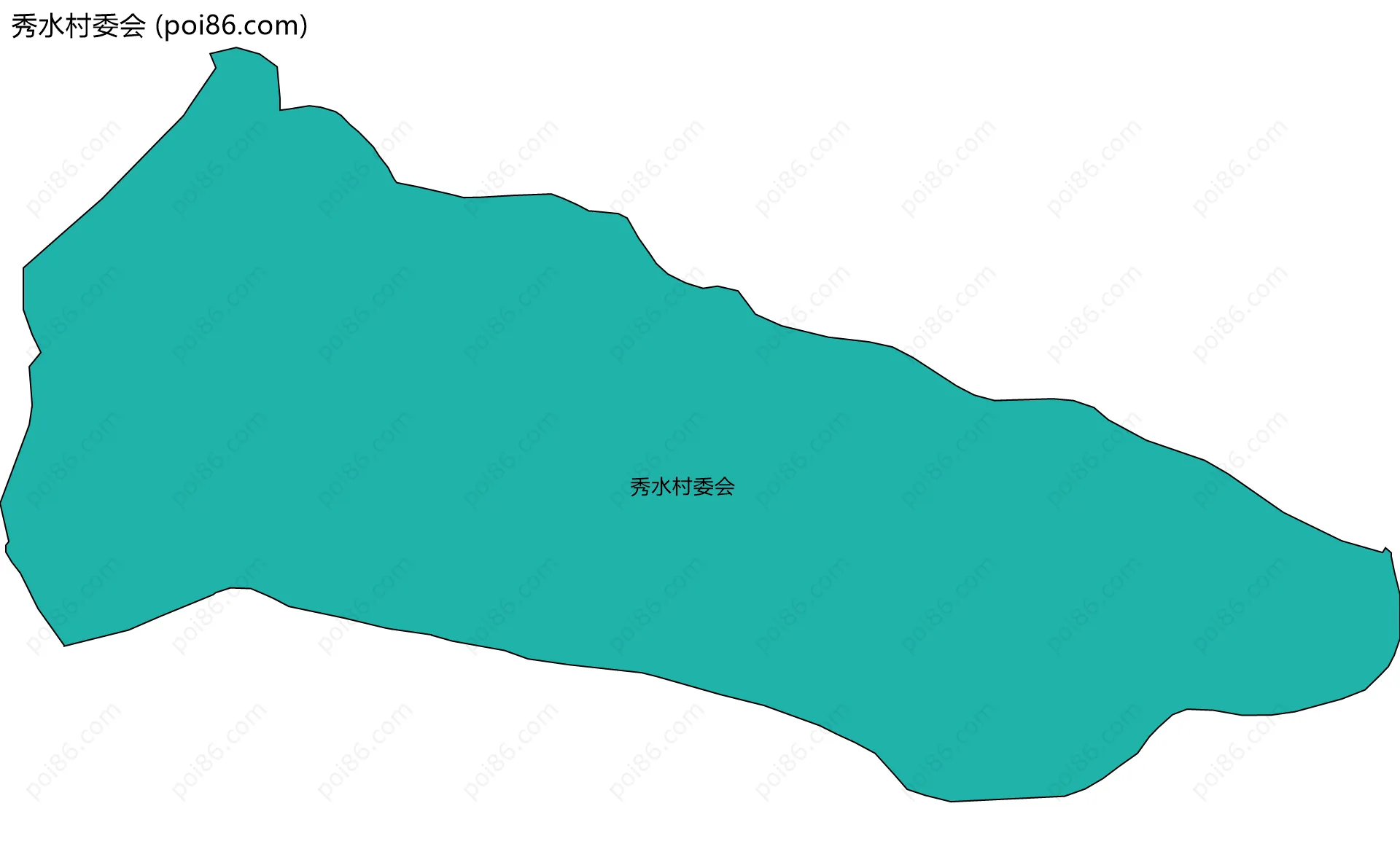 秀水村委会边界地图