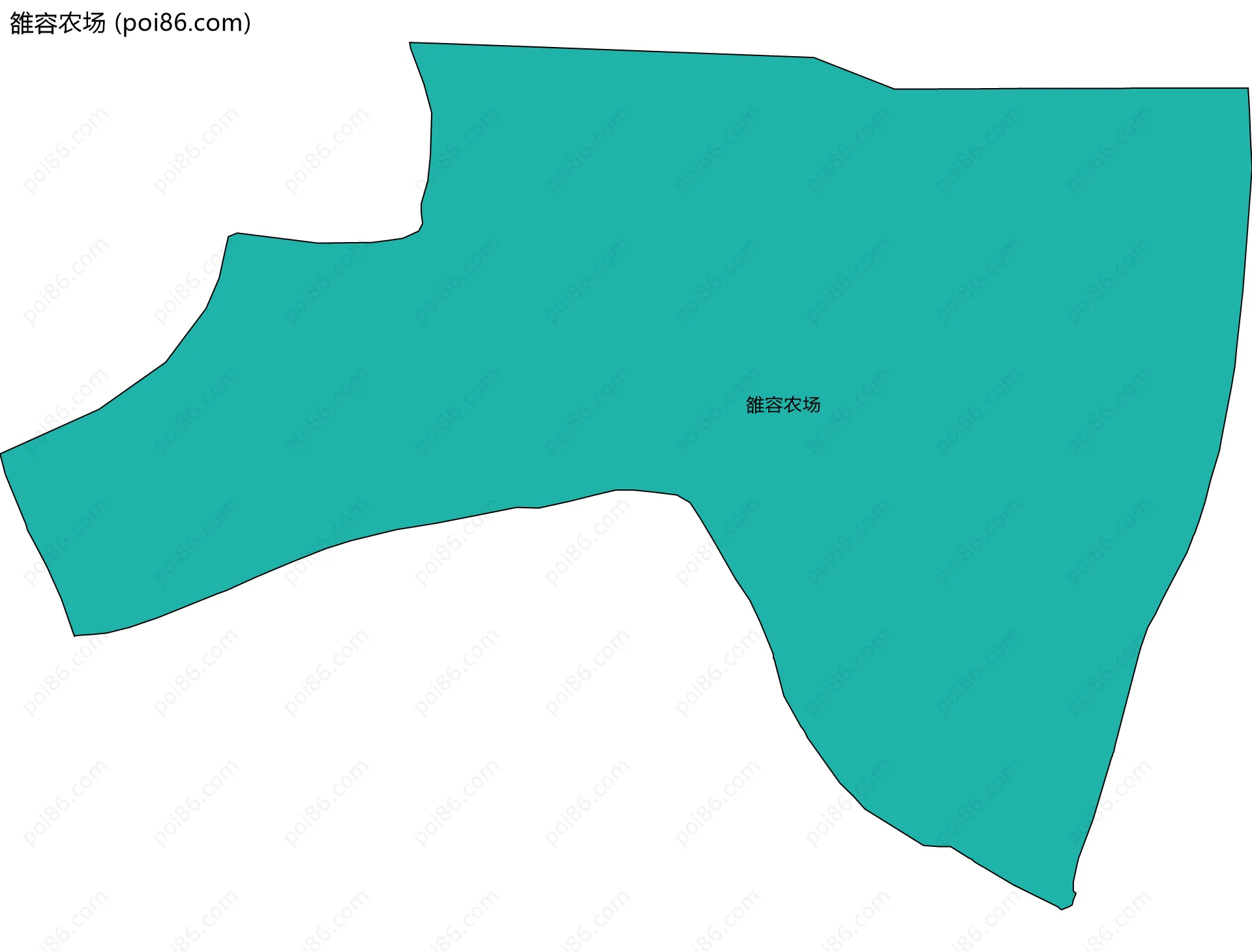 雒容农场边界地图