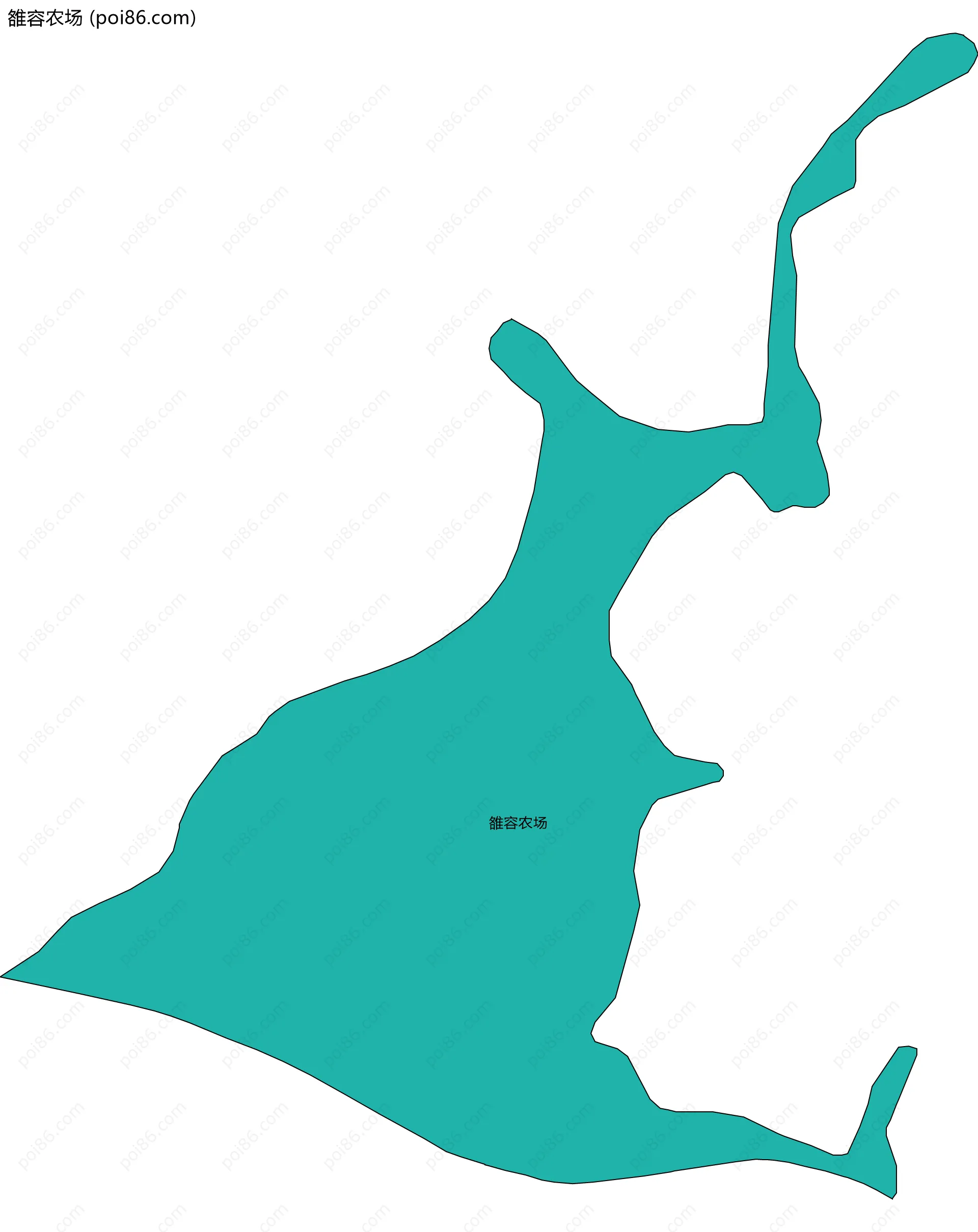 雒容农场边界地图