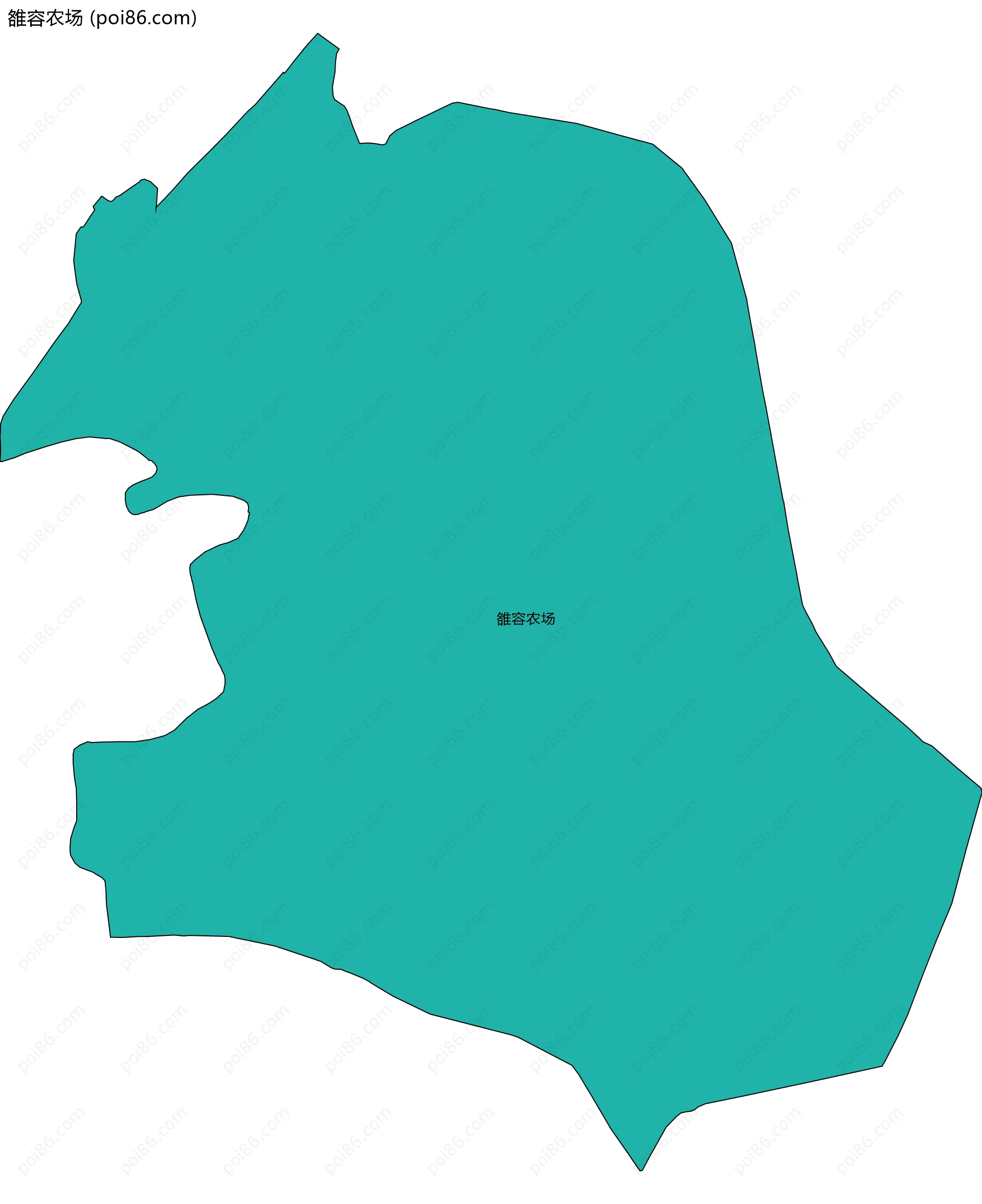 雒容农场边界地图