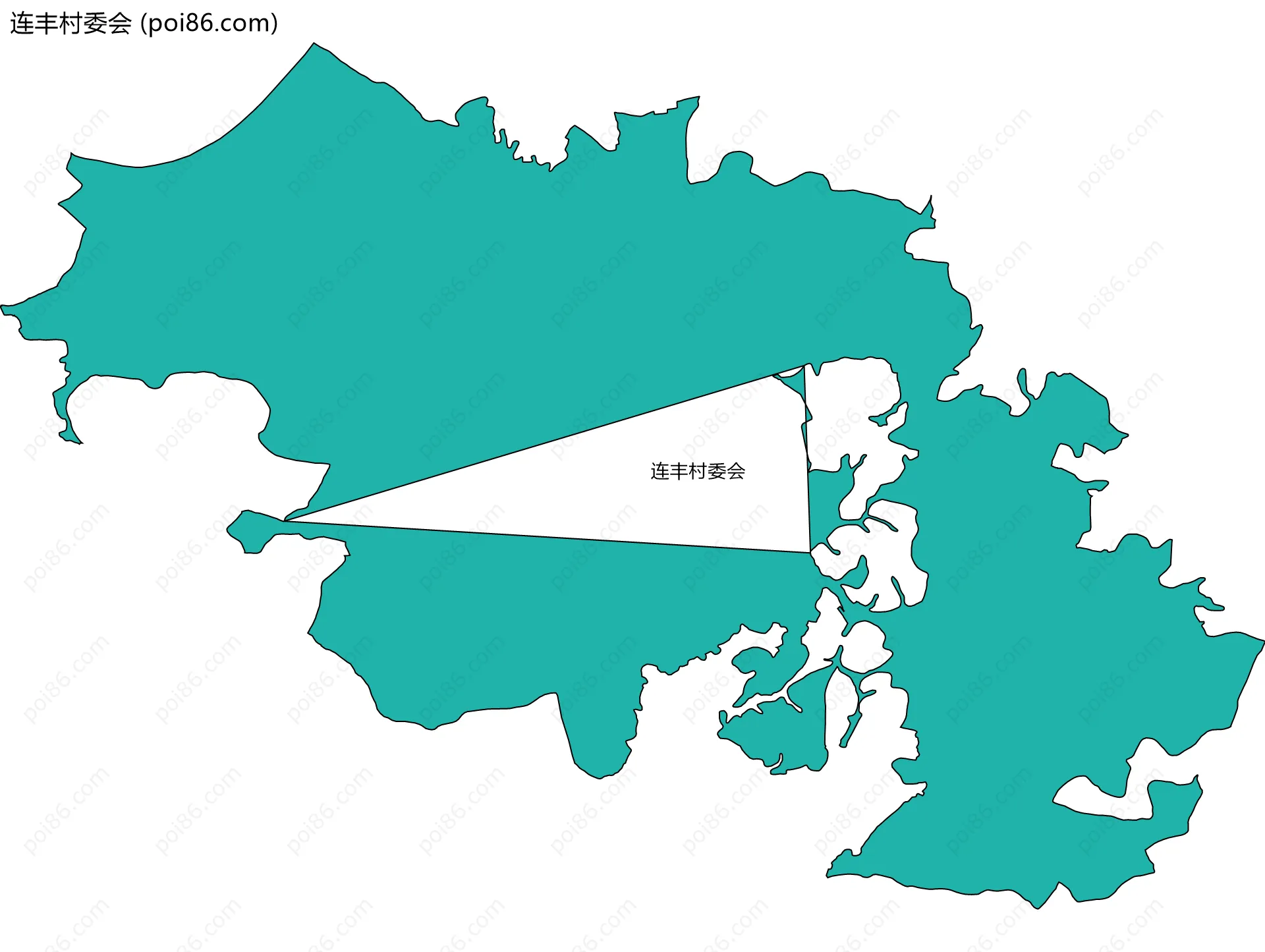 连丰村委会边界地图