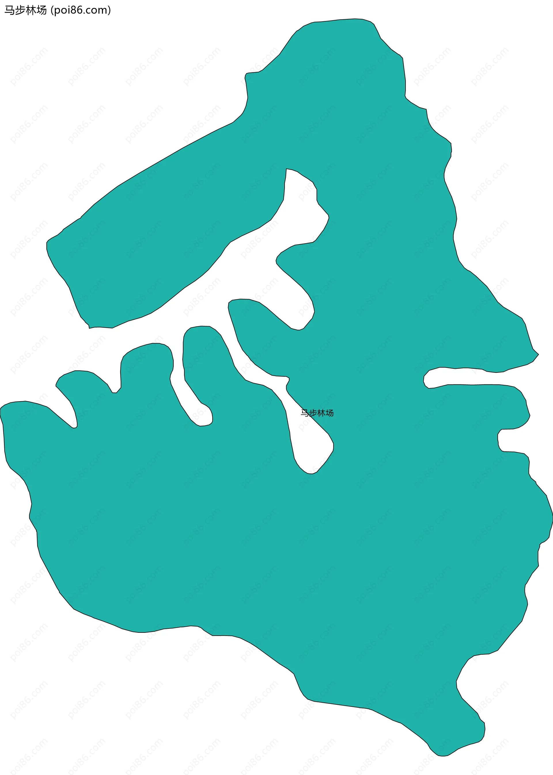 马步林场边界地图