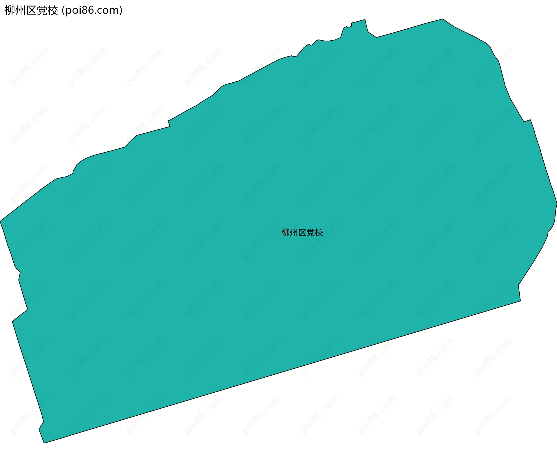 柳州区党校边界地图
