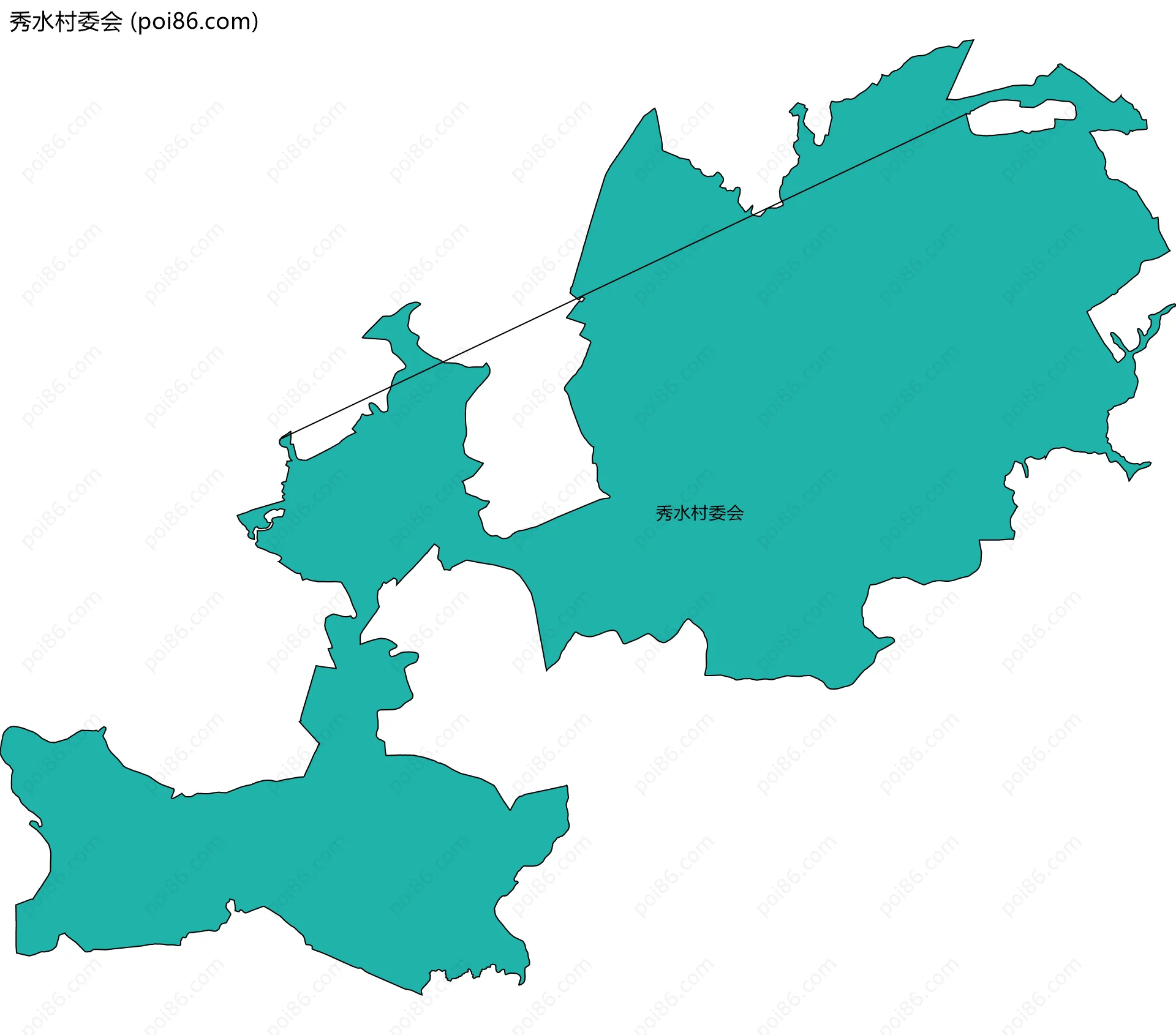 秀水村委会边界地图