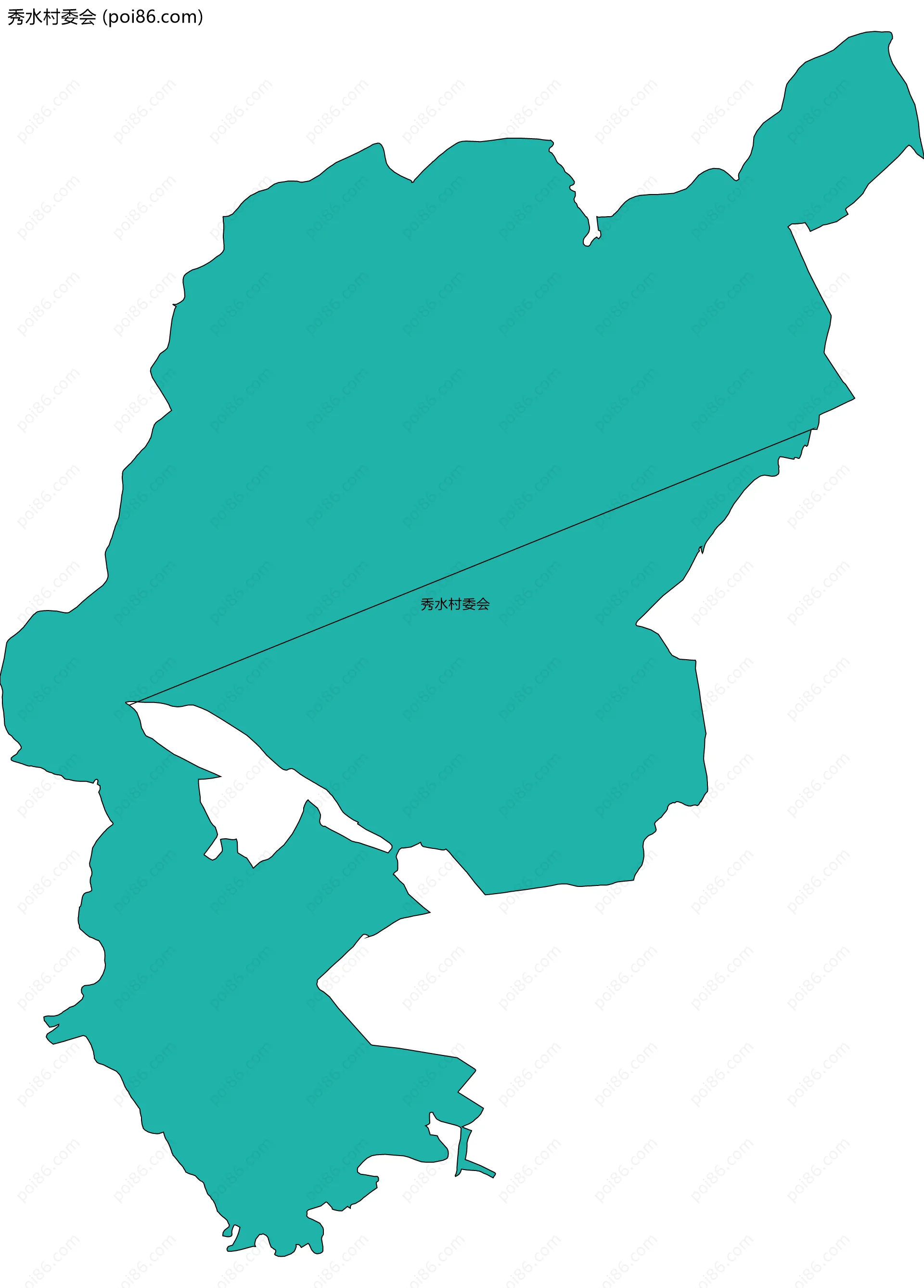 秀水村委会边界地图