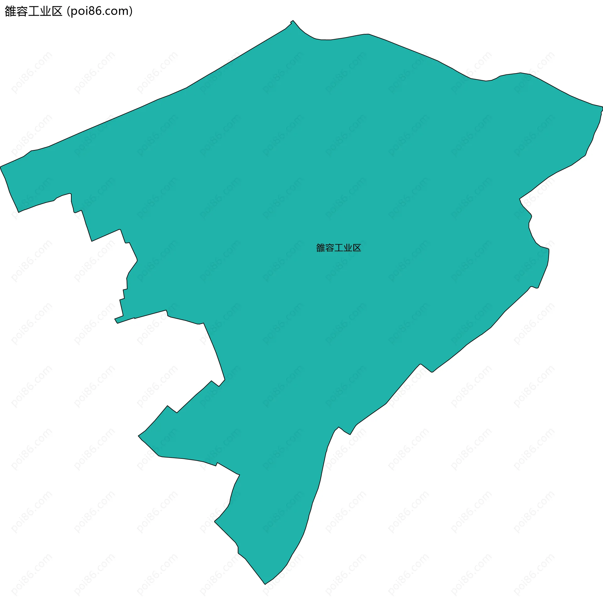 雒容工业区边界地图