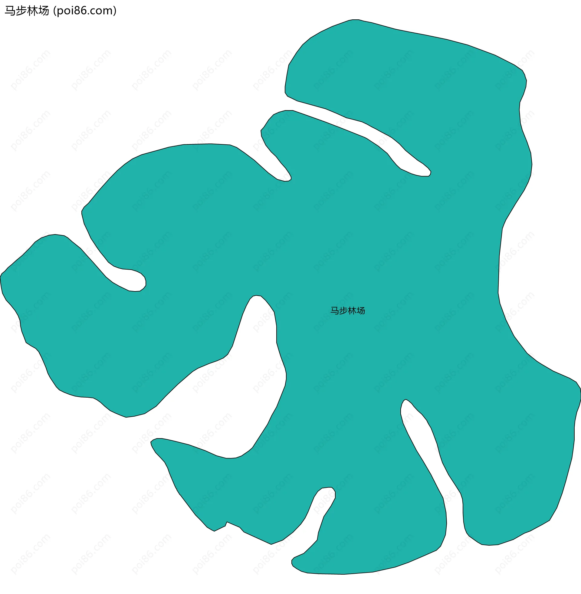 马步林场边界地图