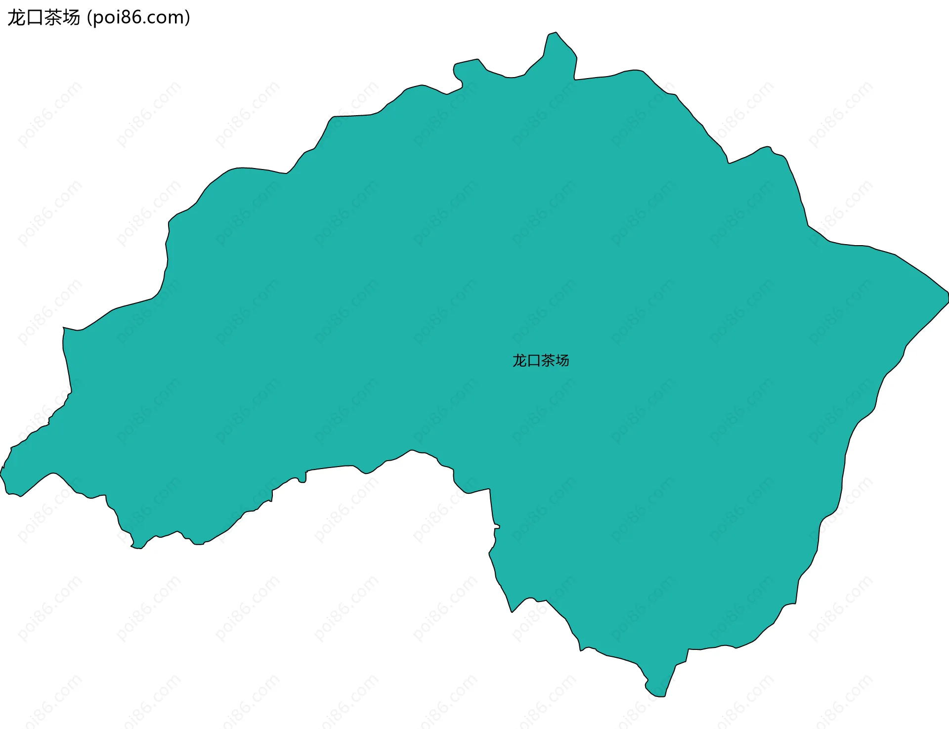 龙口茶场边界地图