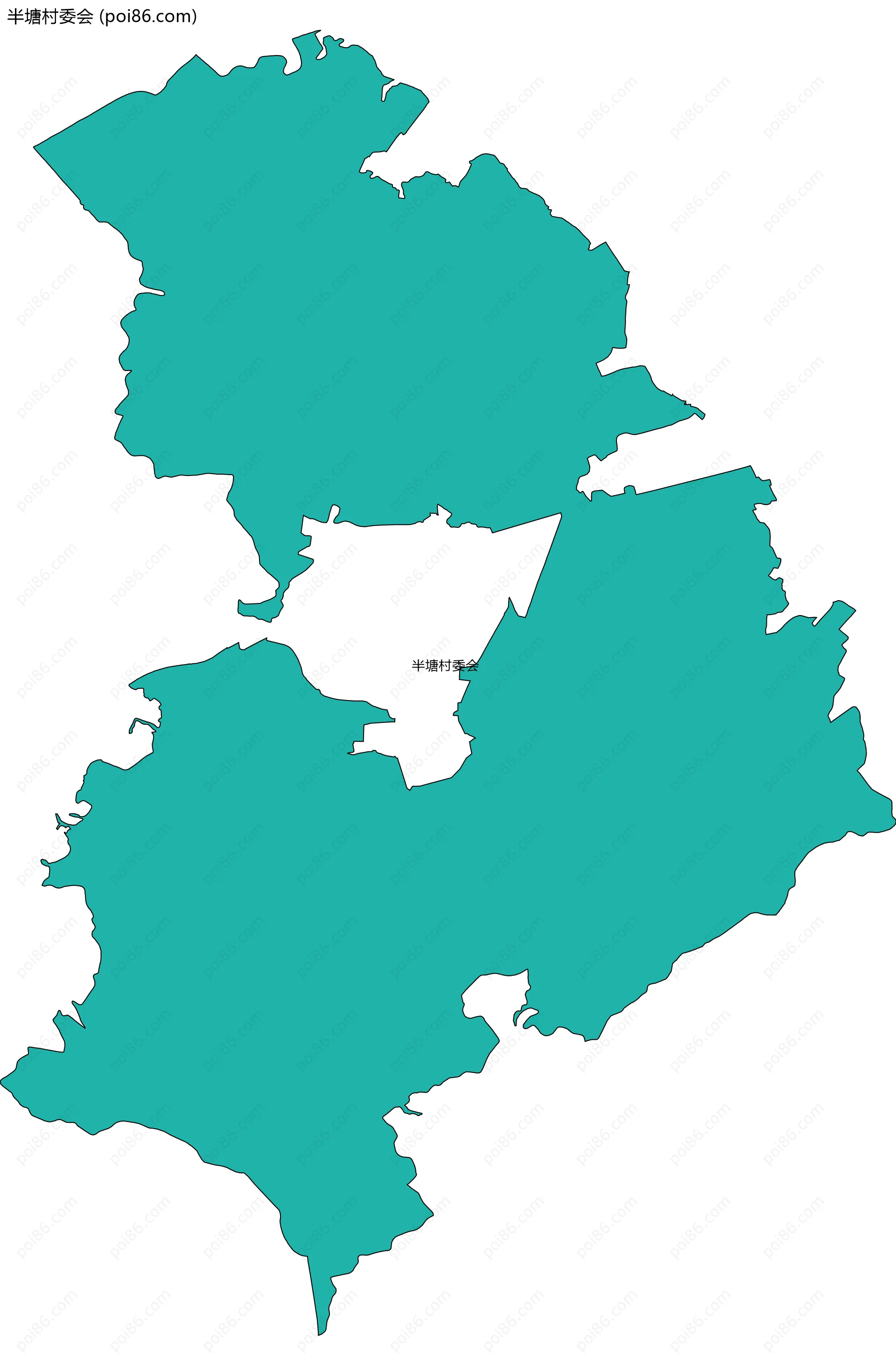 半塘村委会边界地图