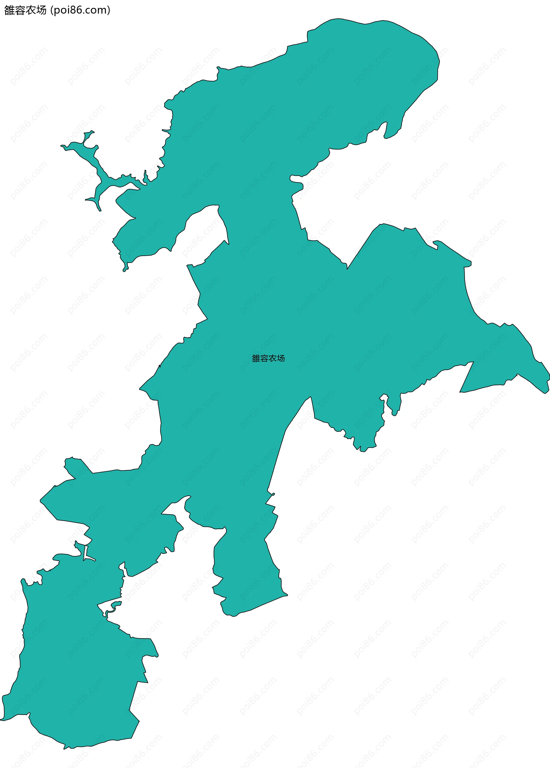 雒容农场边界地图