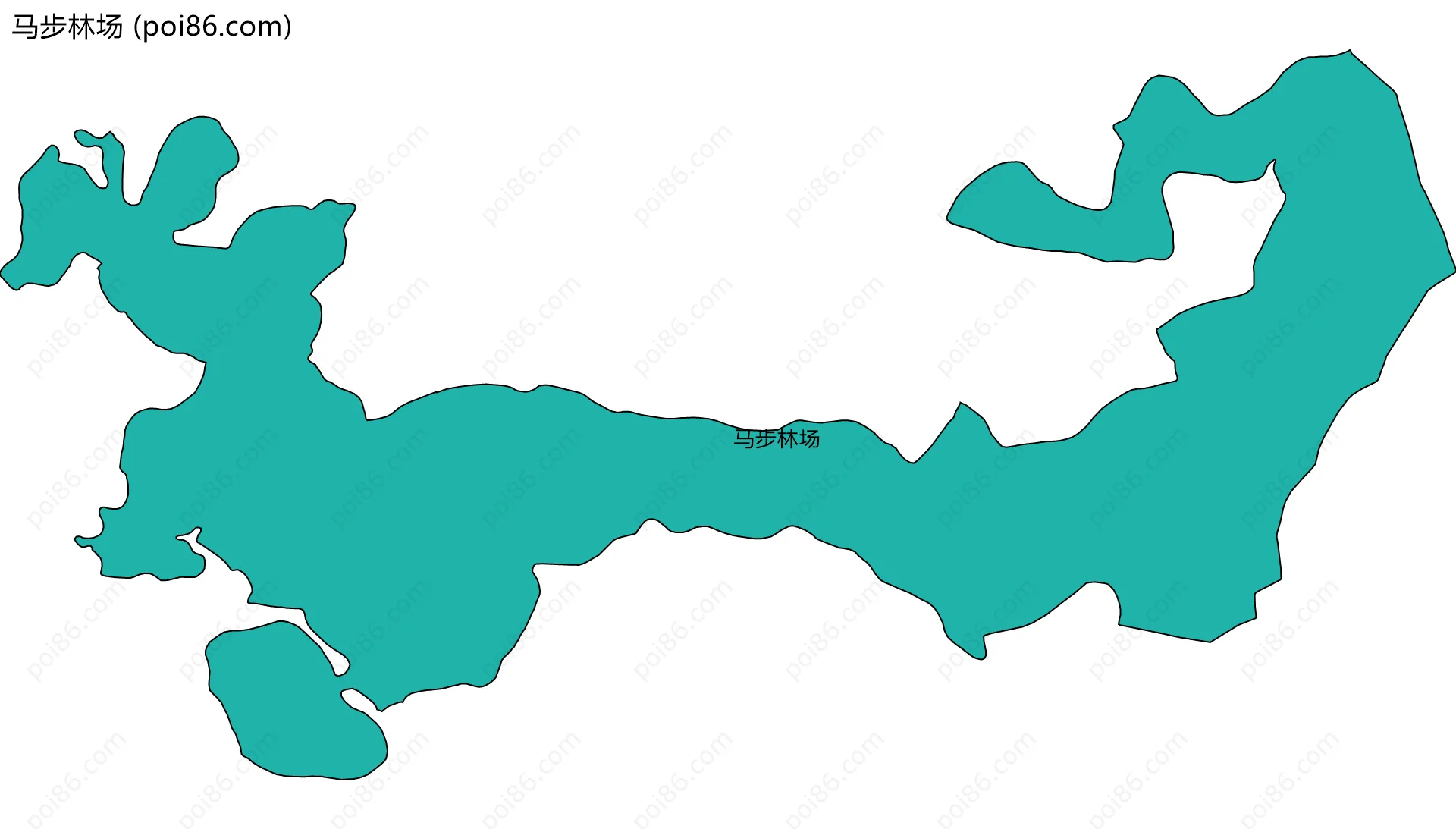 马步林场边界地图