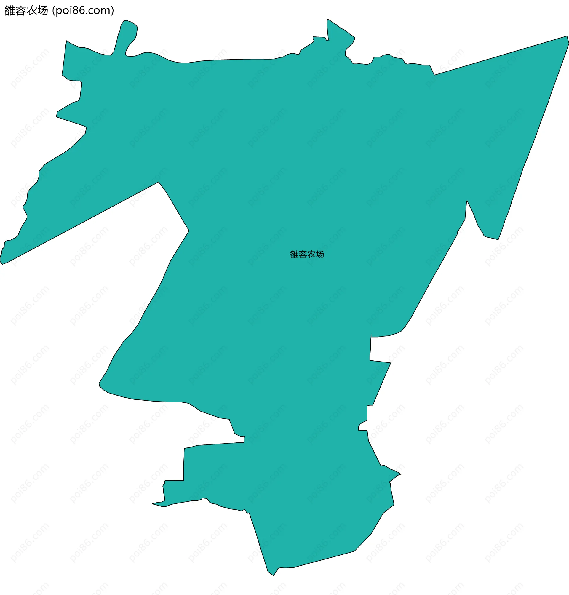 雒容农场边界地图