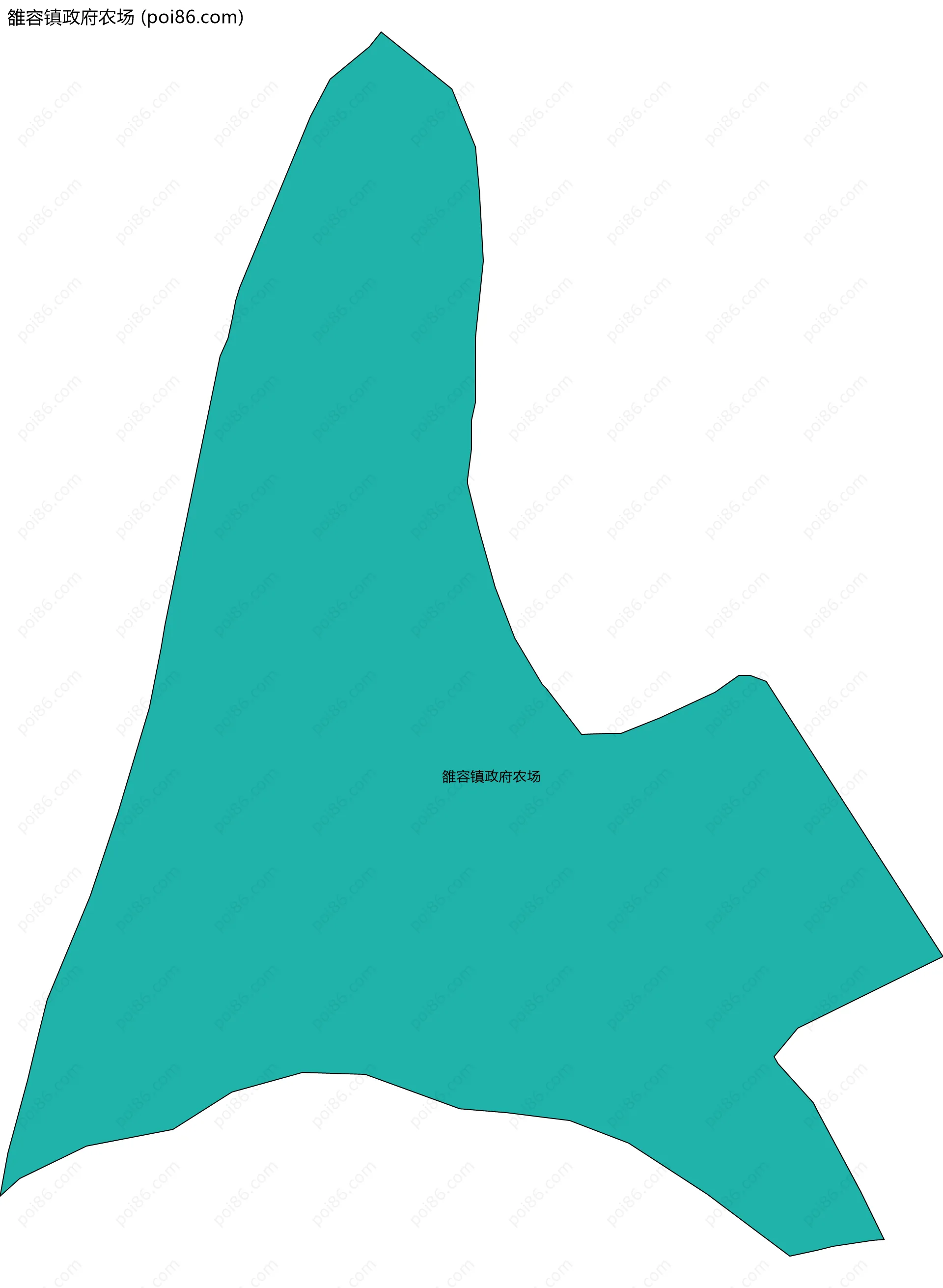 雒容镇政府农场边界地图