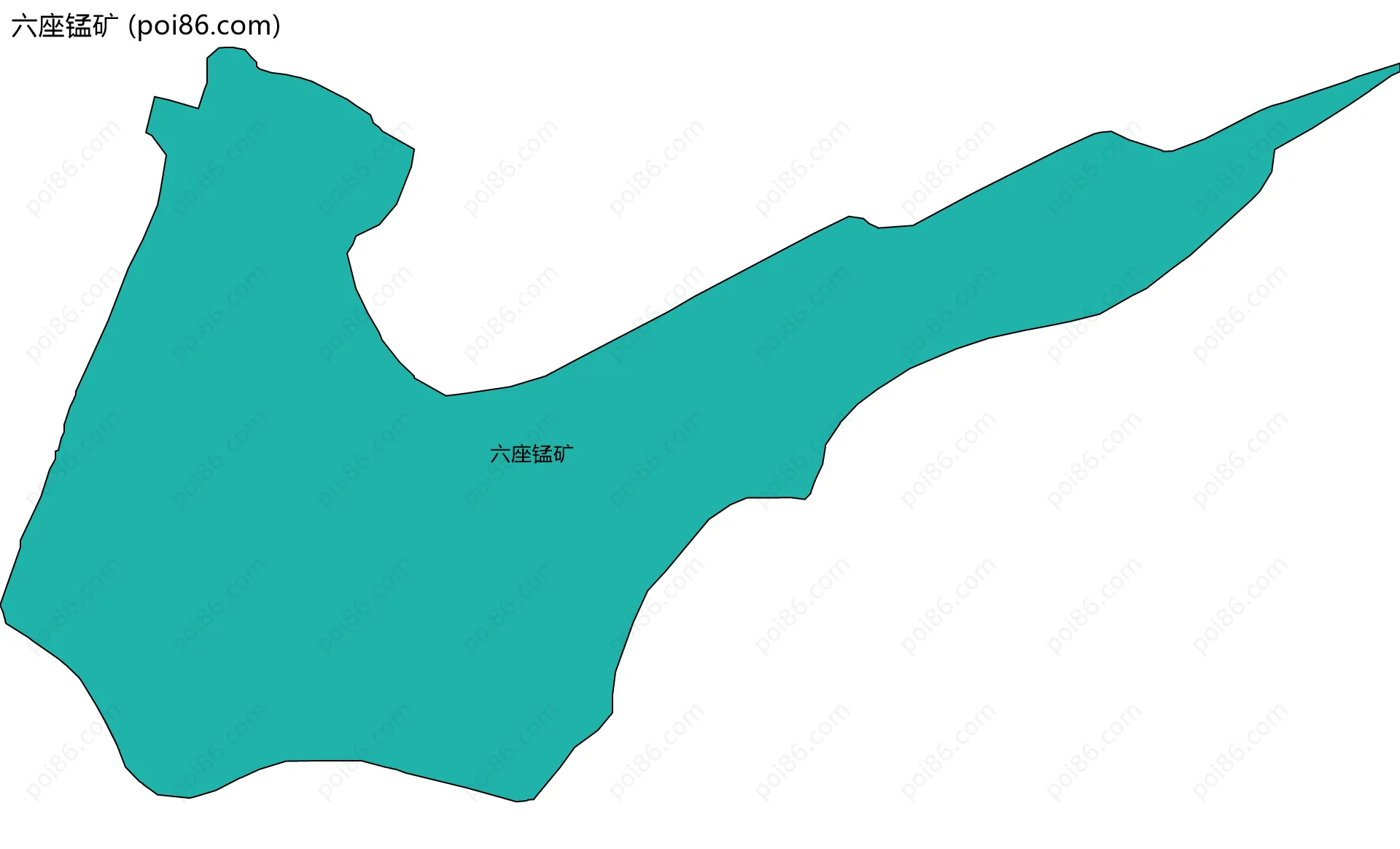 六座锰矿边界地图