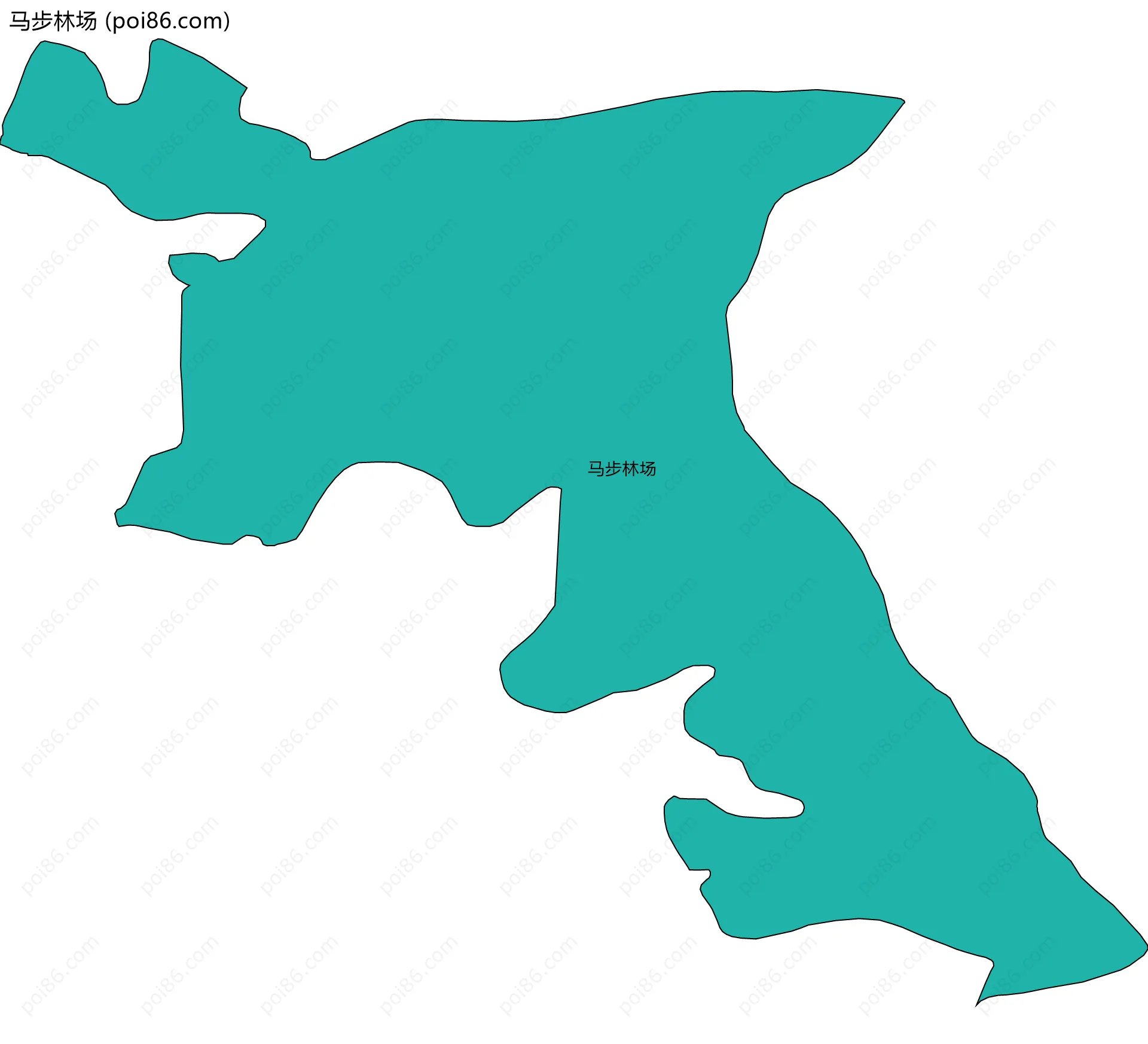 马步林场边界地图