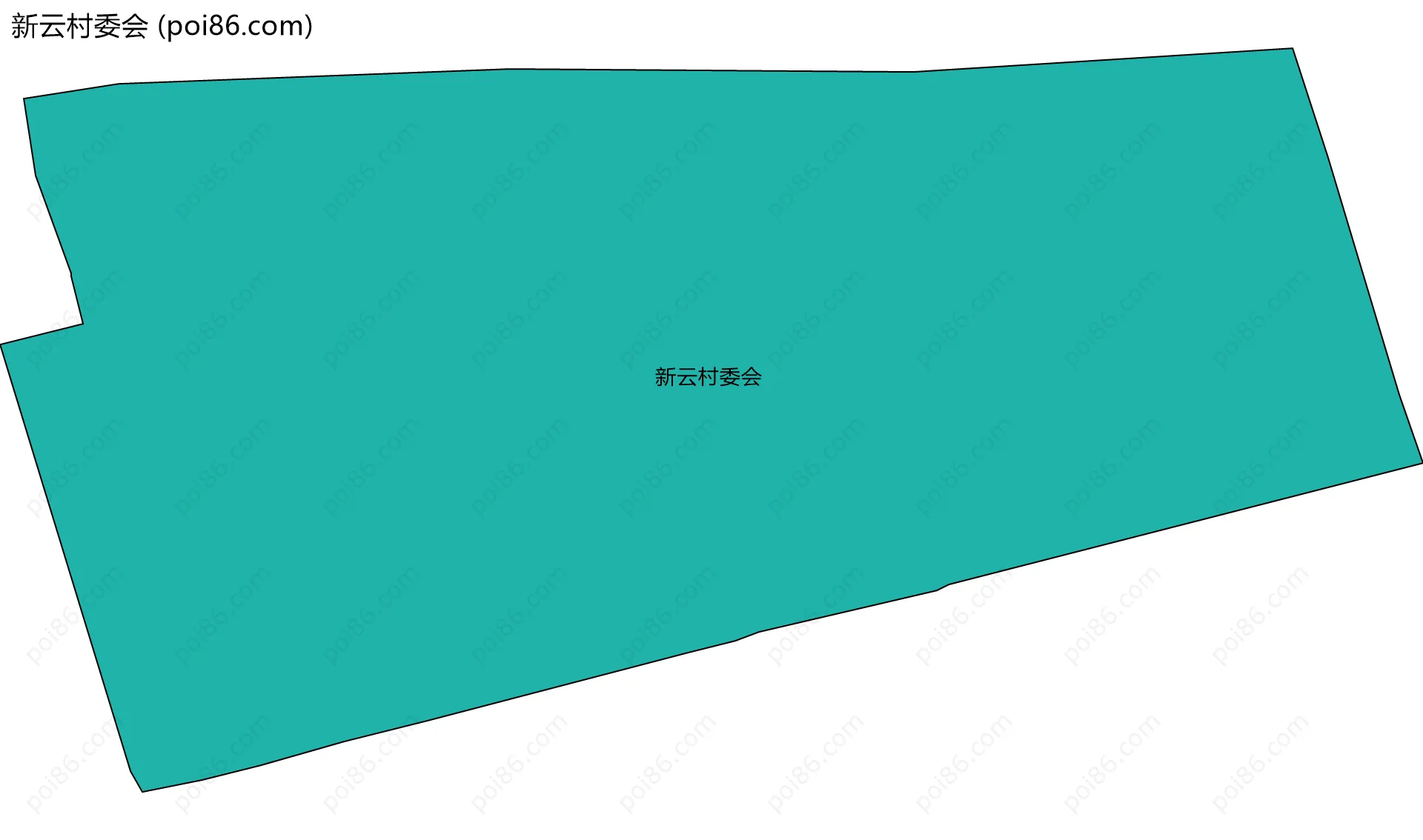 新云村委会边界地图