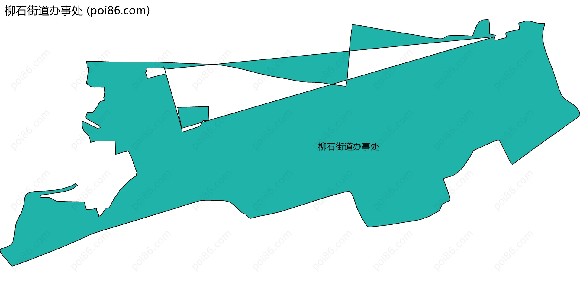 柳石街道办事处边界地图