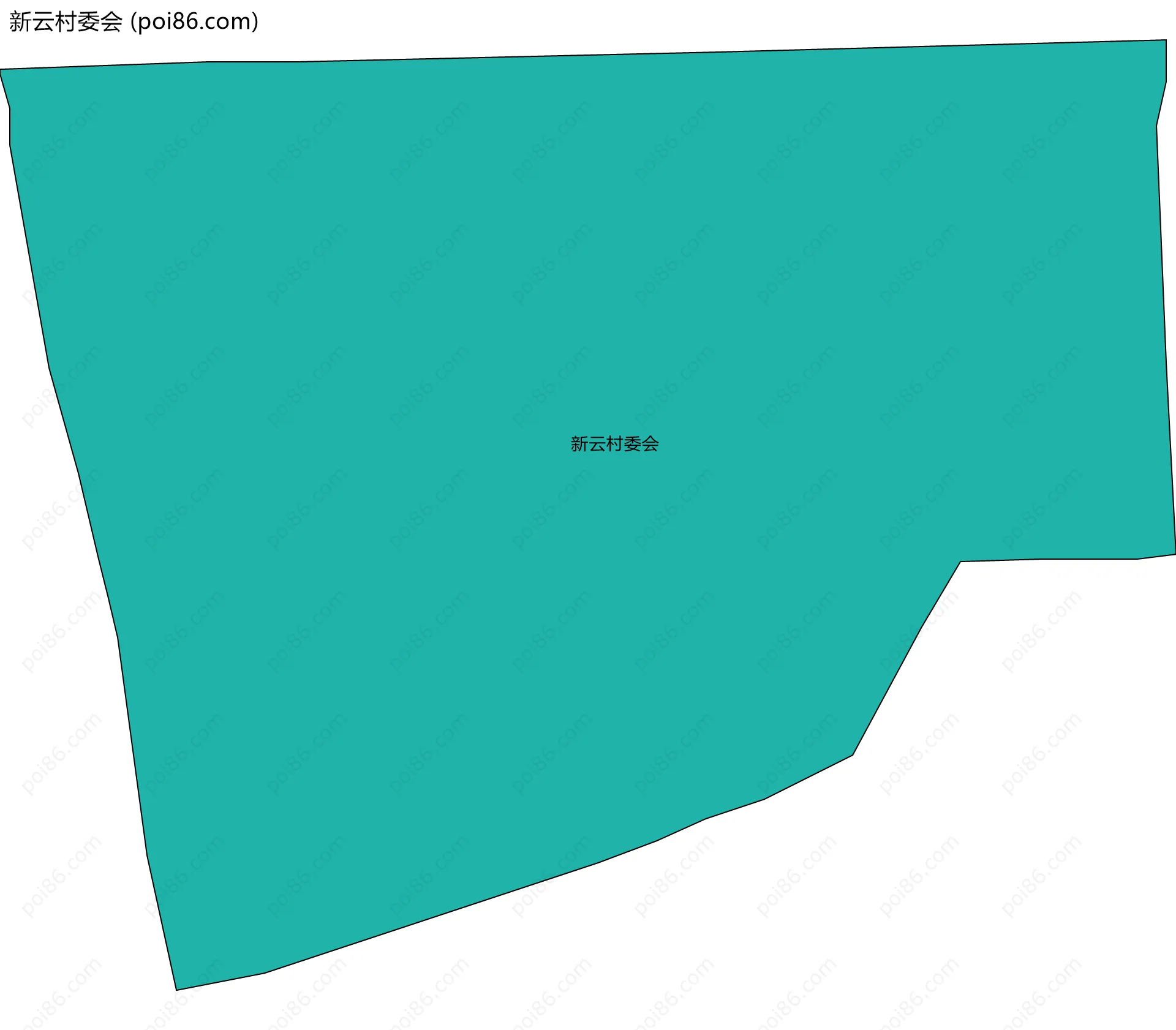 新云村委会边界地图