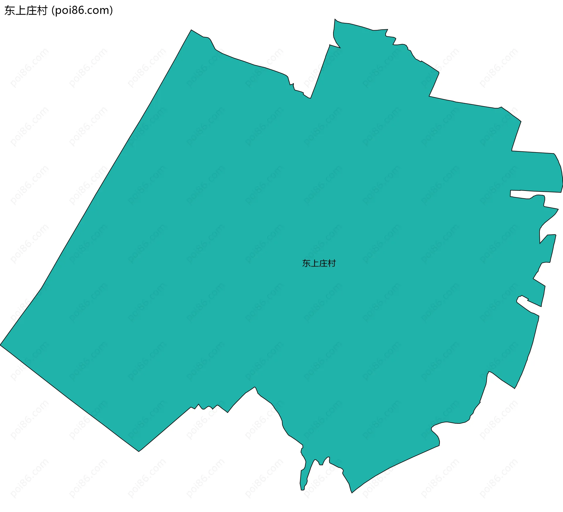 东上庄村边界地图