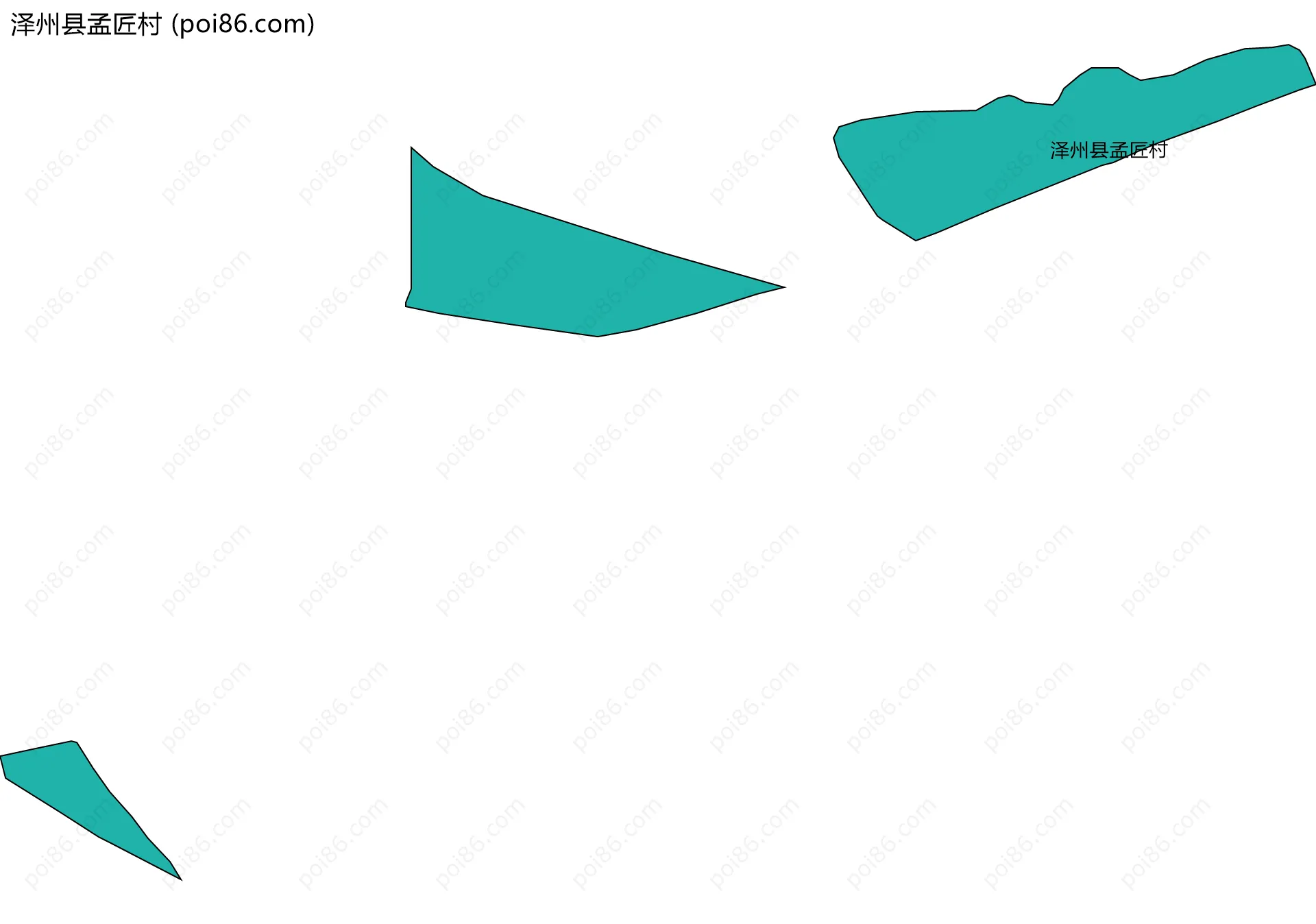 泽州县孟匠村边界地图