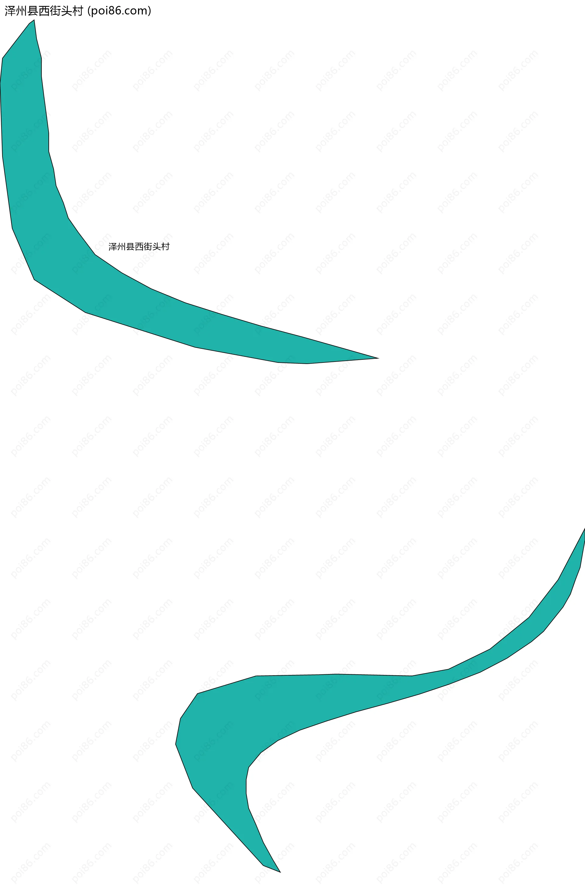 泽州县西街头村边界地图