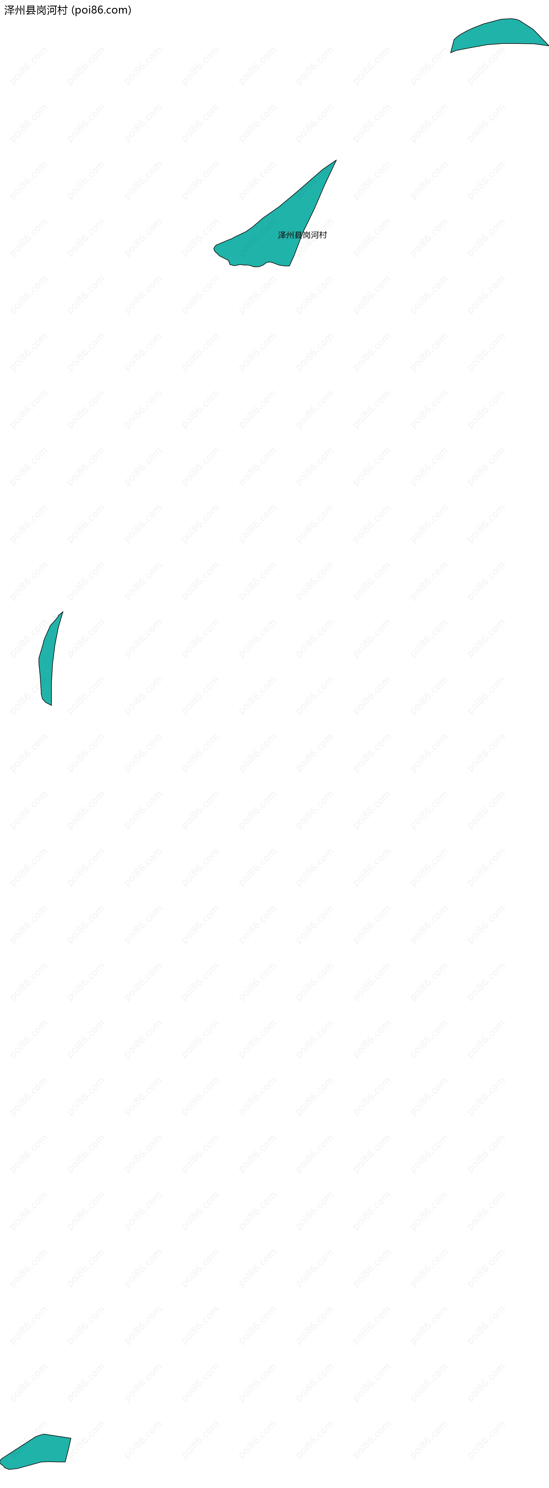 泽州县岗河村边界地图