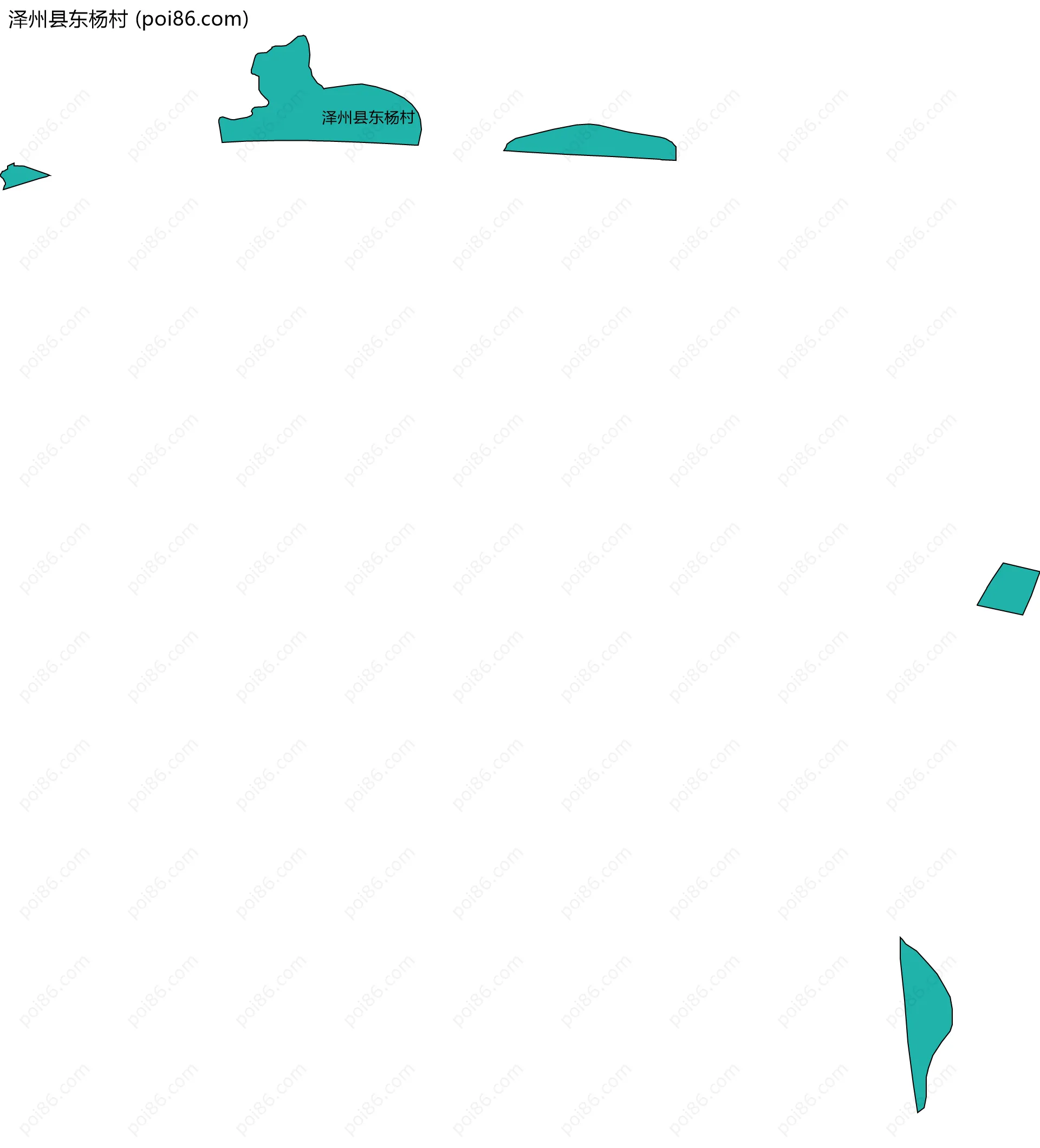 泽州县东杨村边界地图