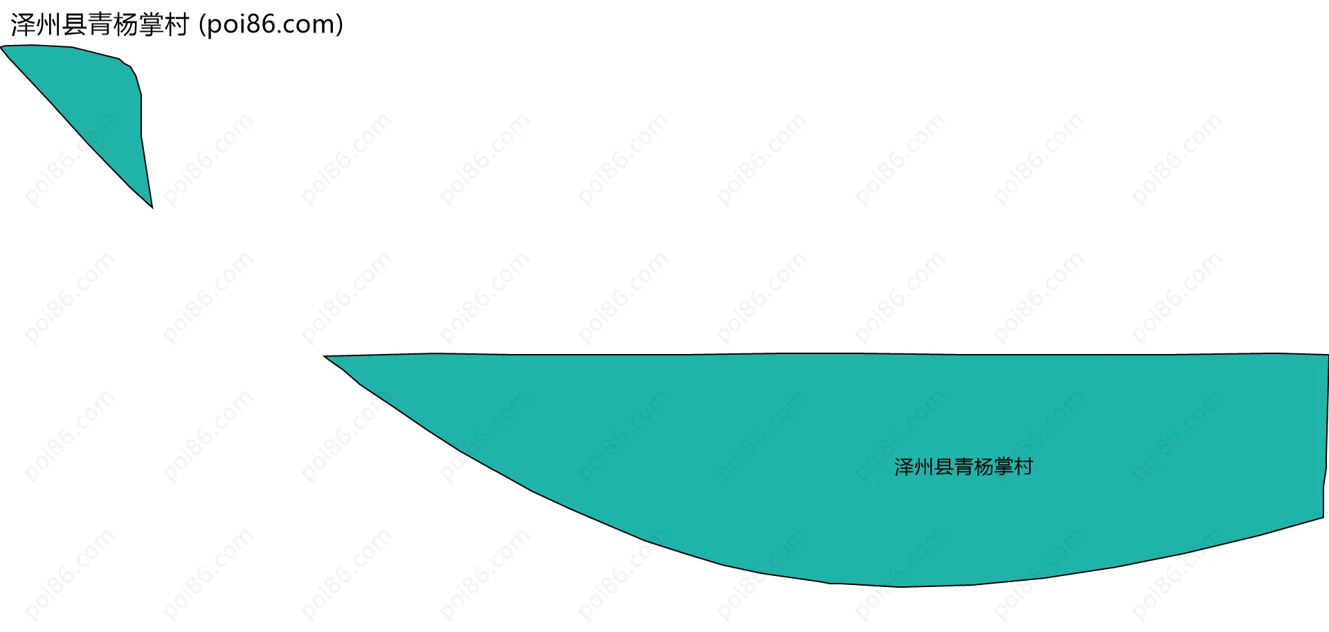 泽州县青杨掌村边界地图