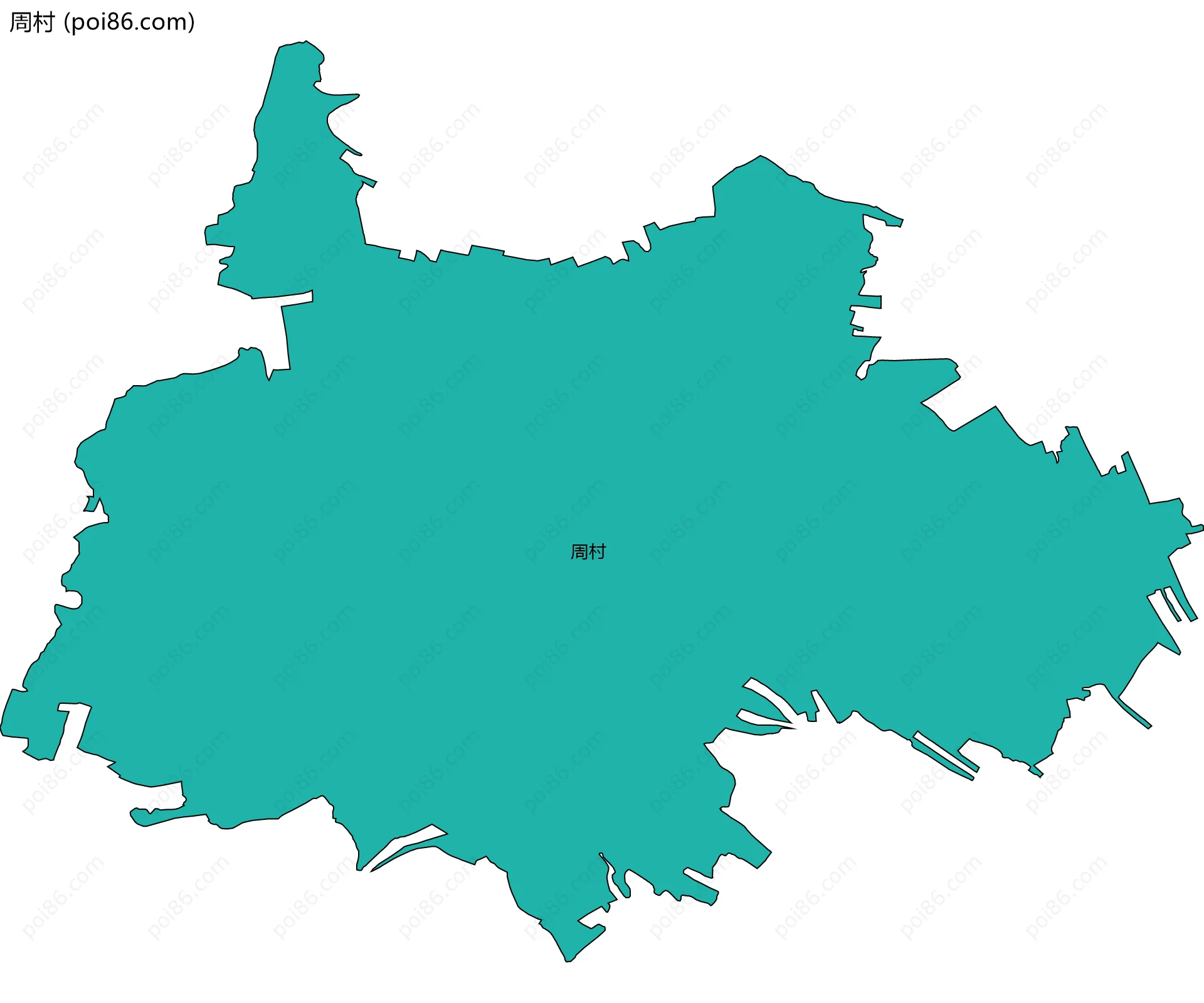 周村边界地图