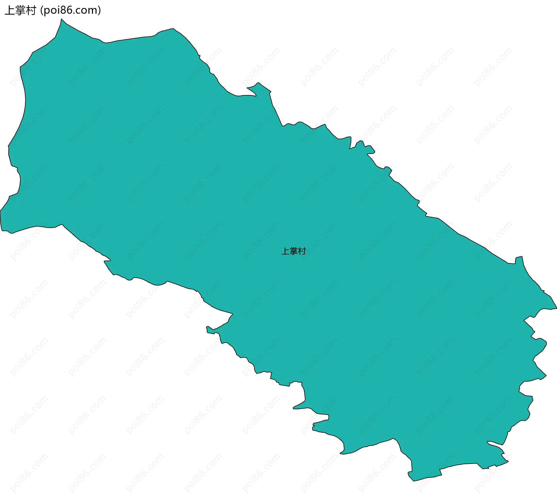 上掌村边界地图