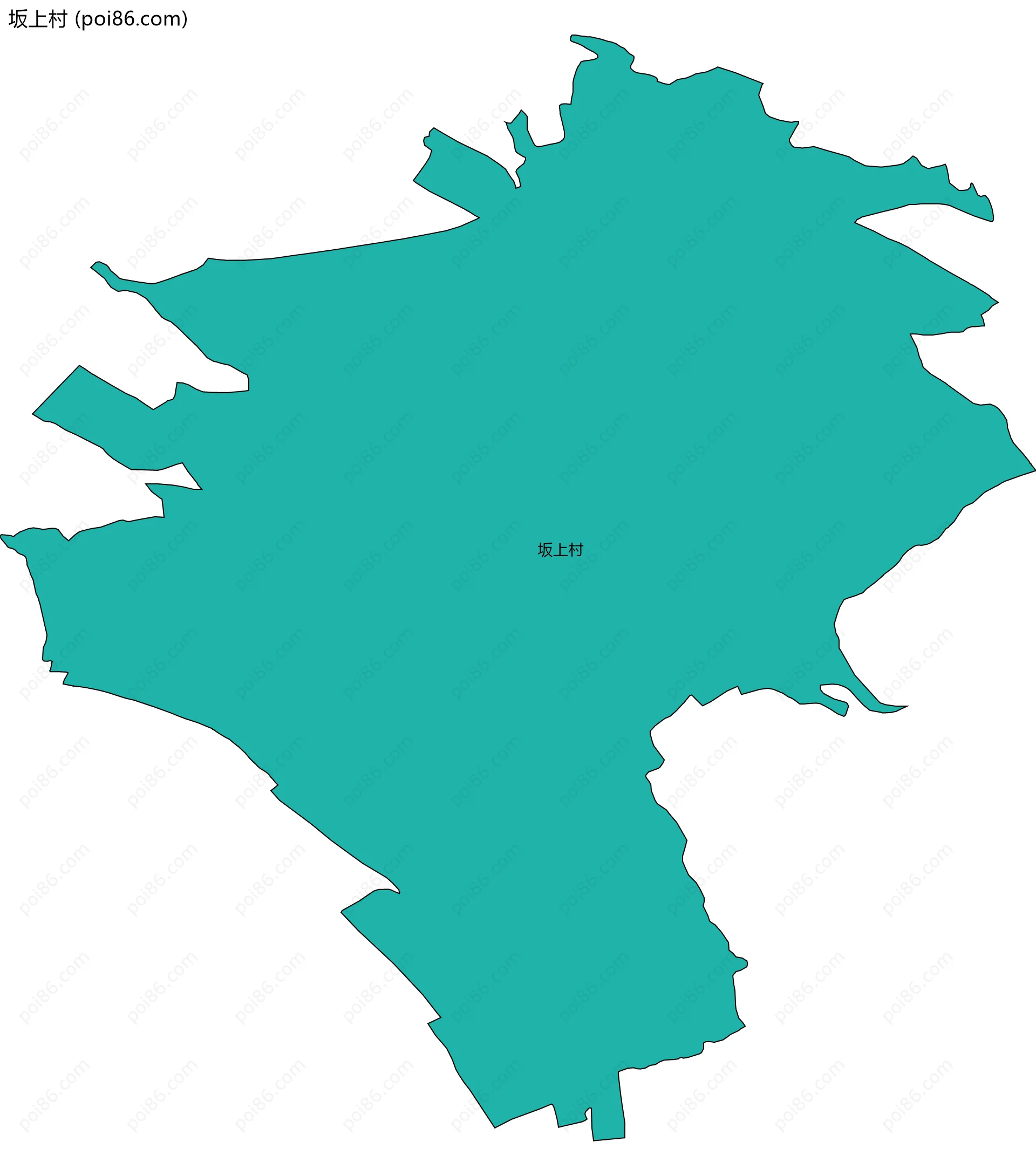 坂上村边界地图