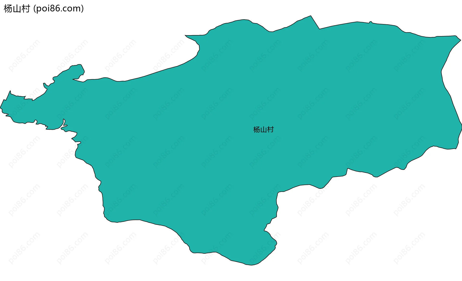 杨山村边界地图