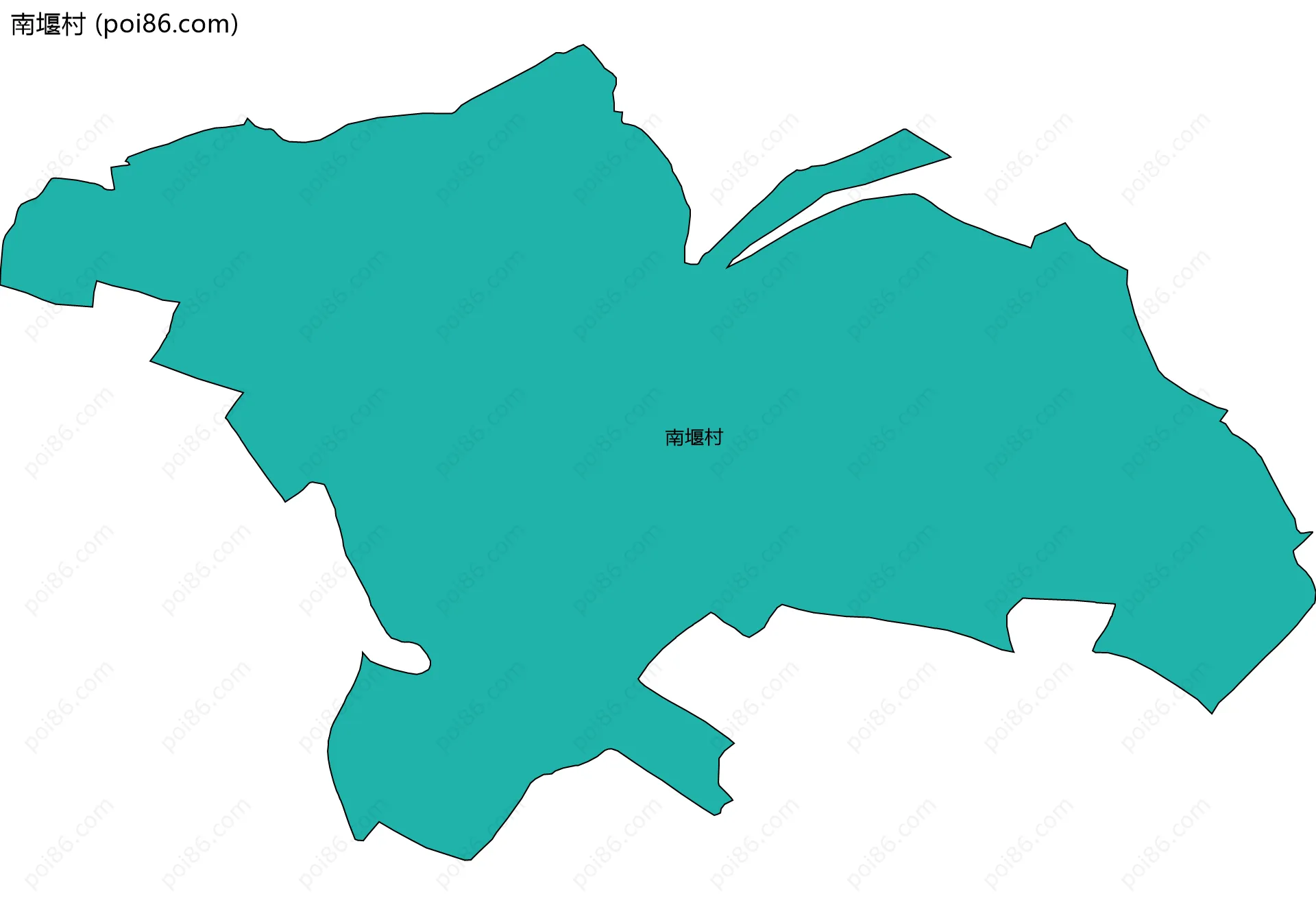 南堰村边界地图