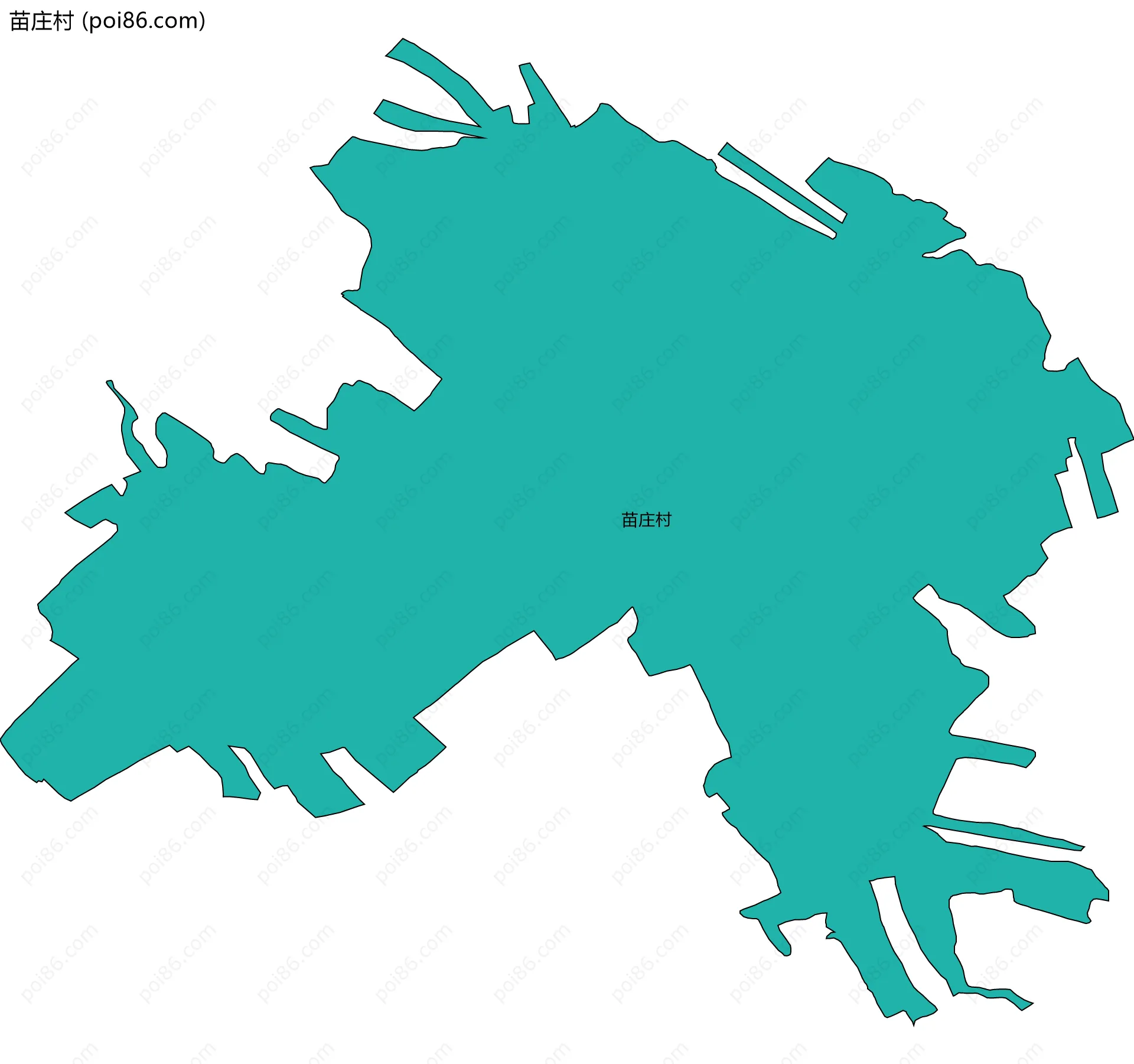 苗庄村边界地图