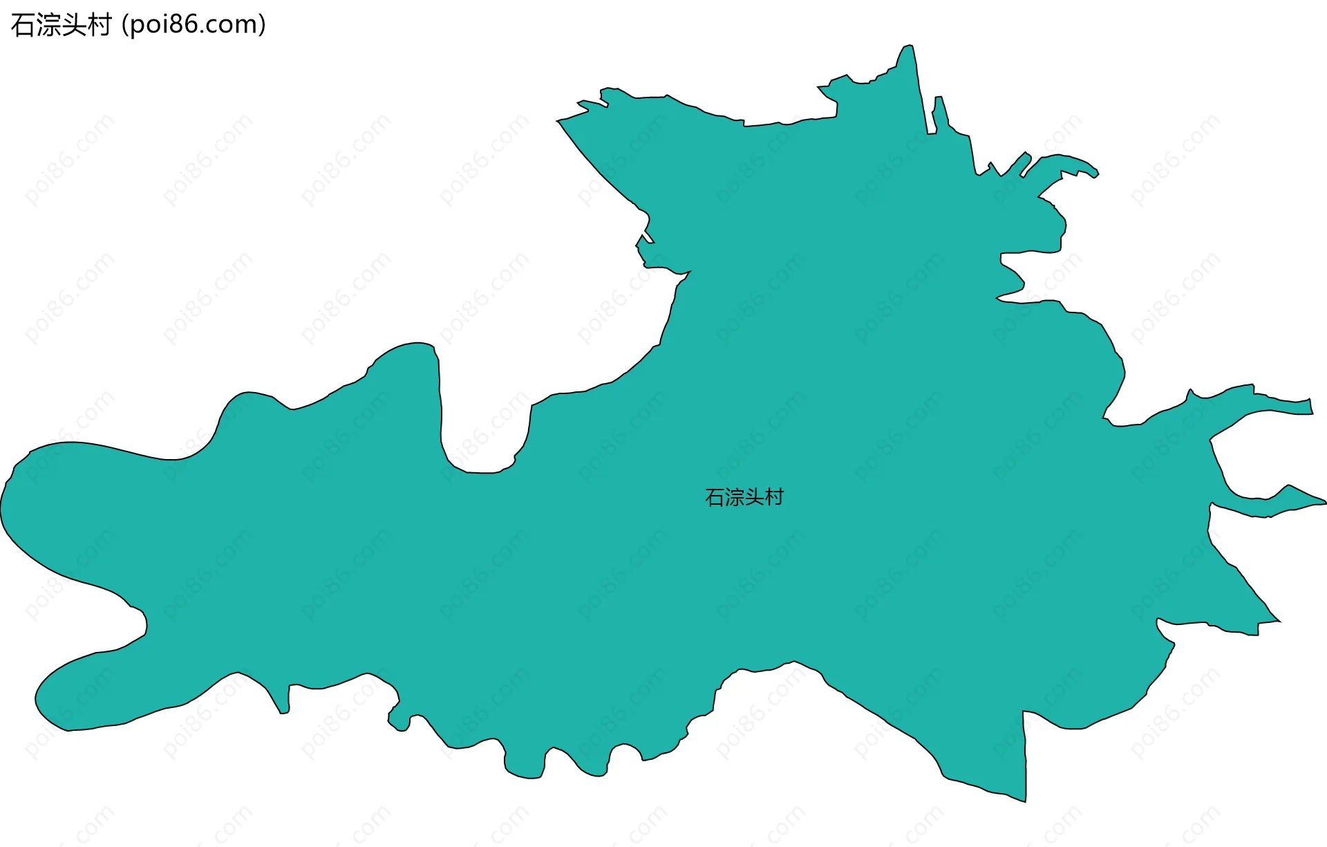 石淙头村边界地图