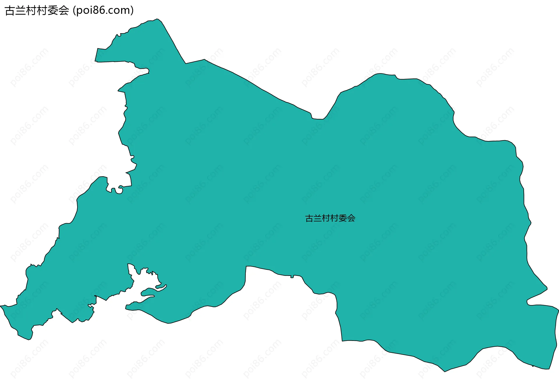 古兰村村委会边界地图