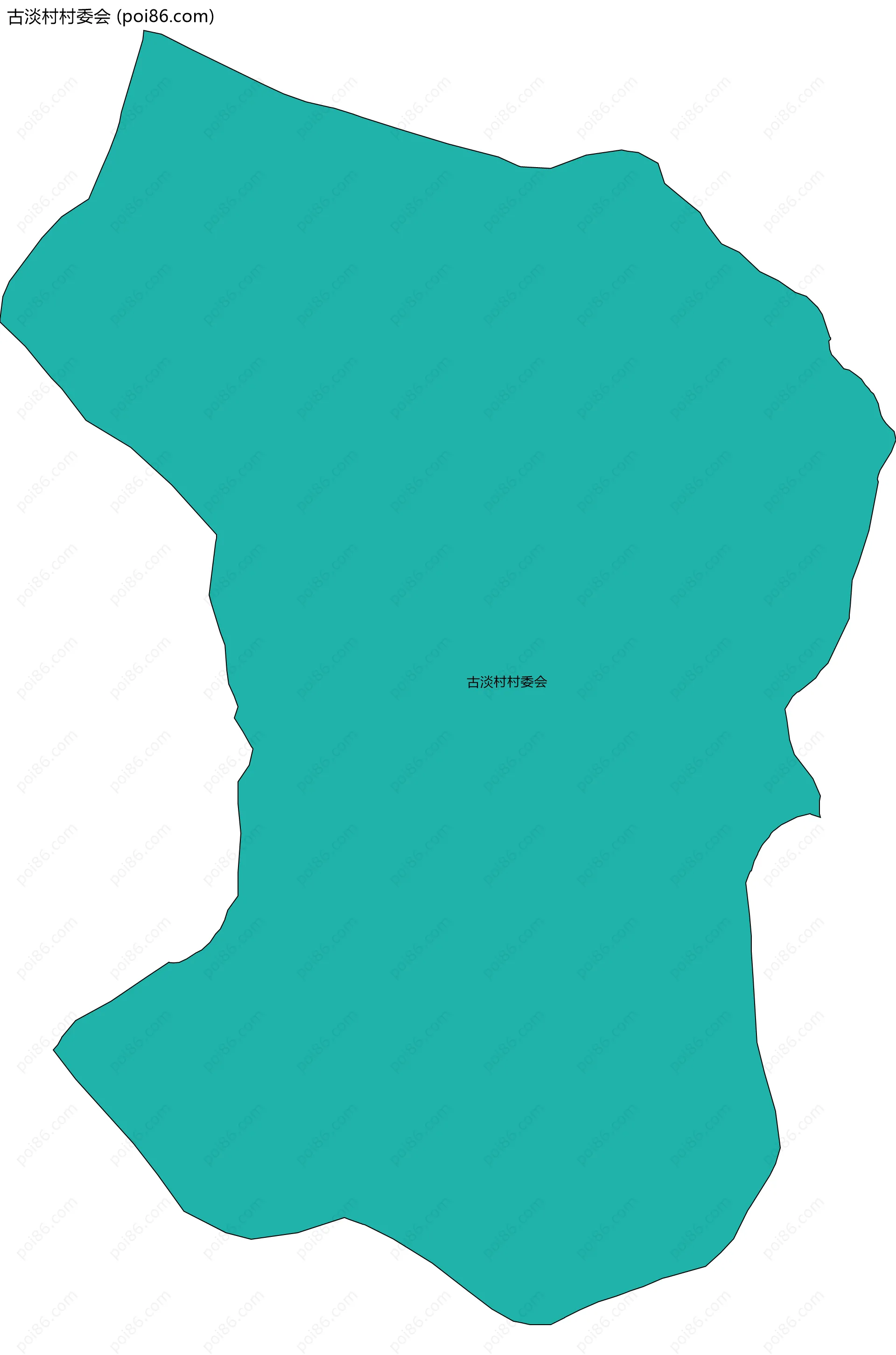 古淡村村委会边界地图