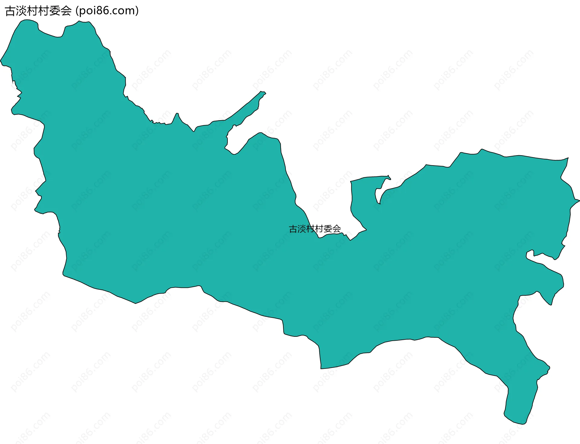 古淡村村委会边界地图