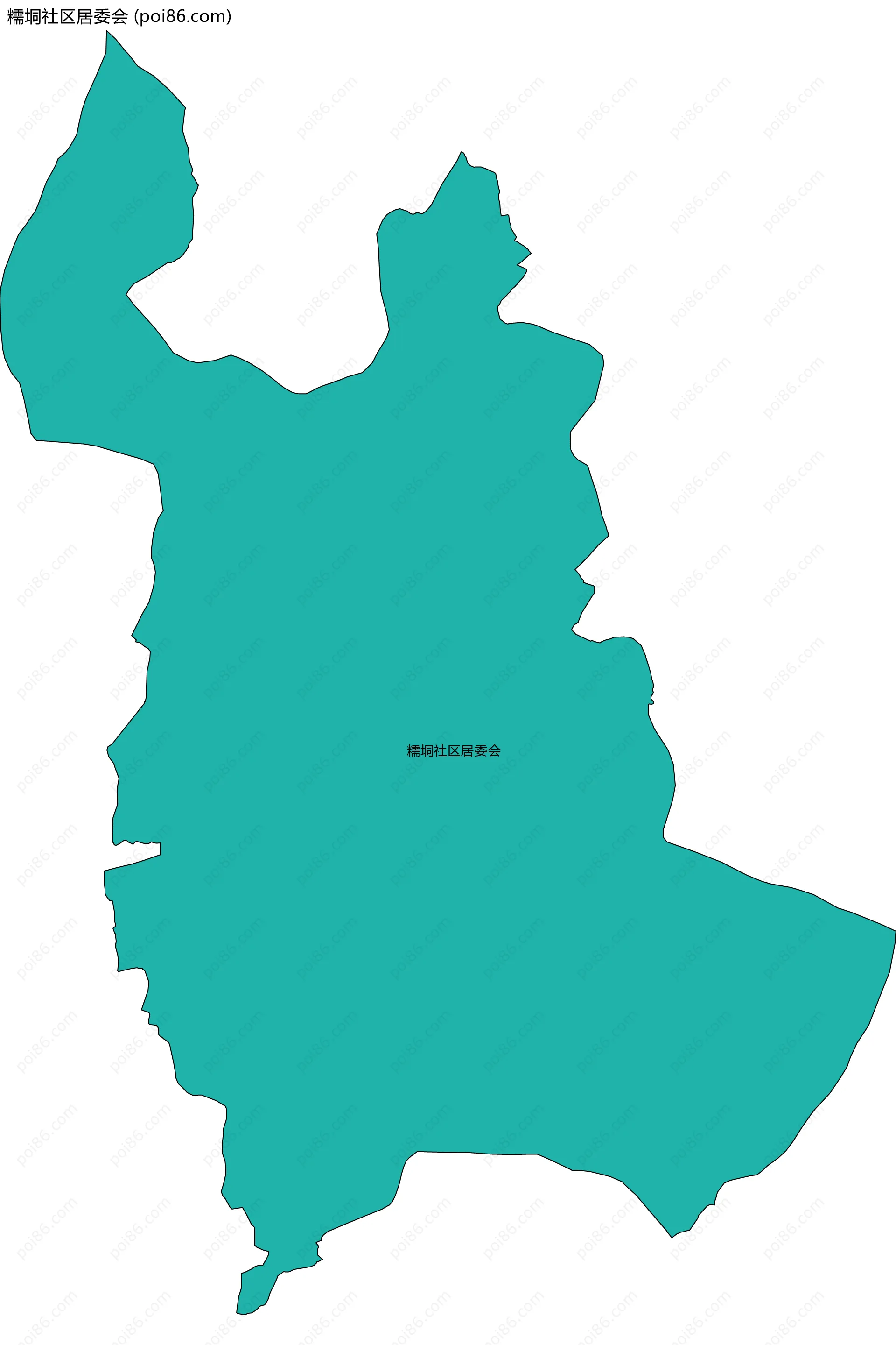 糯垌社区居委会边界地图