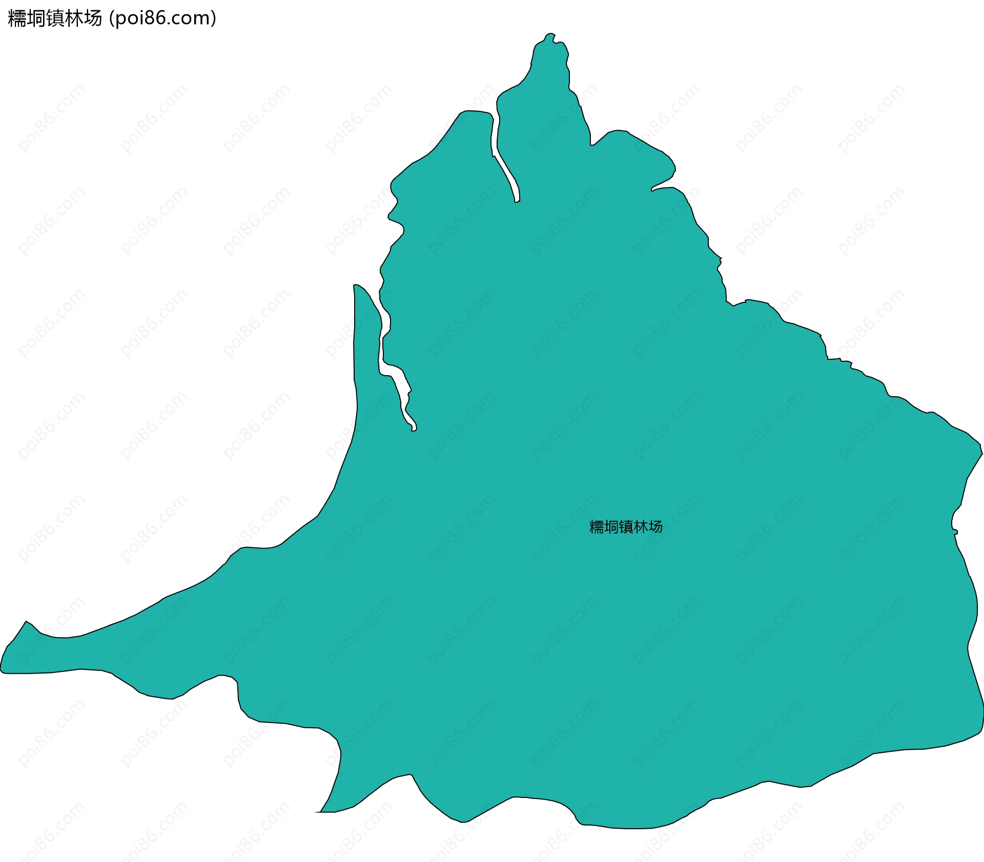 糯垌镇林场边界地图