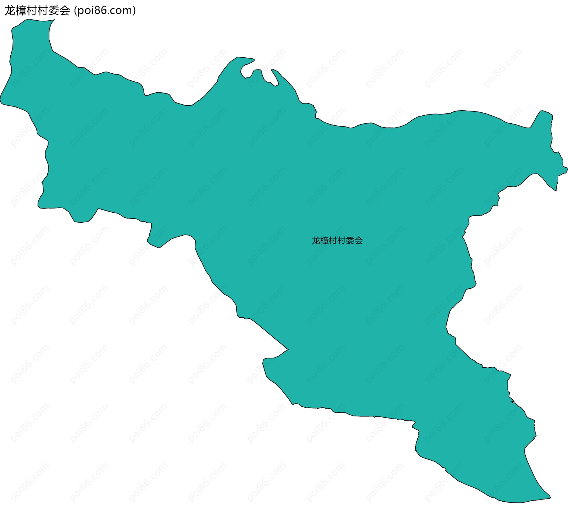 龙樟村村委会边界地图