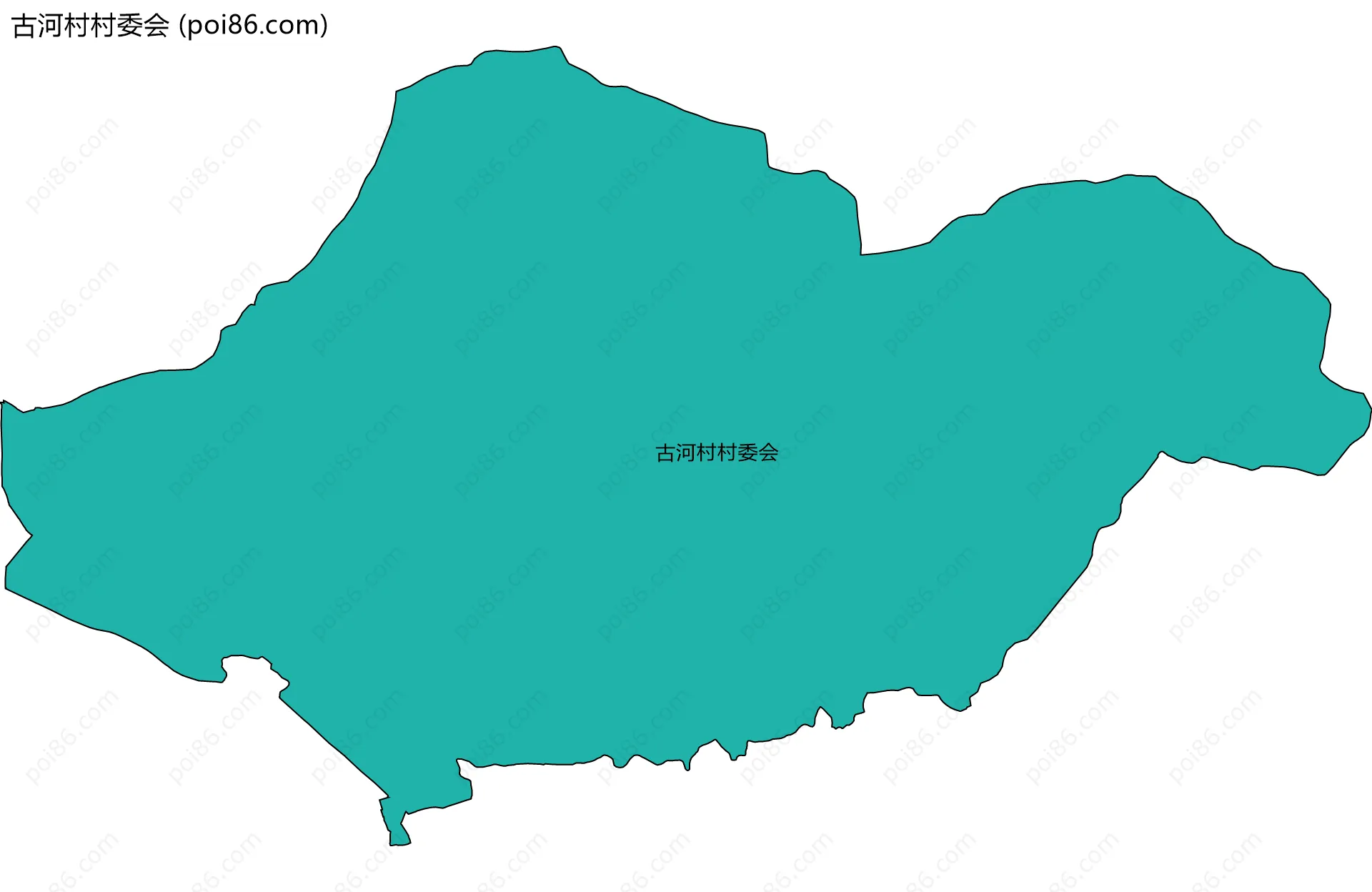 古河村村委会边界地图