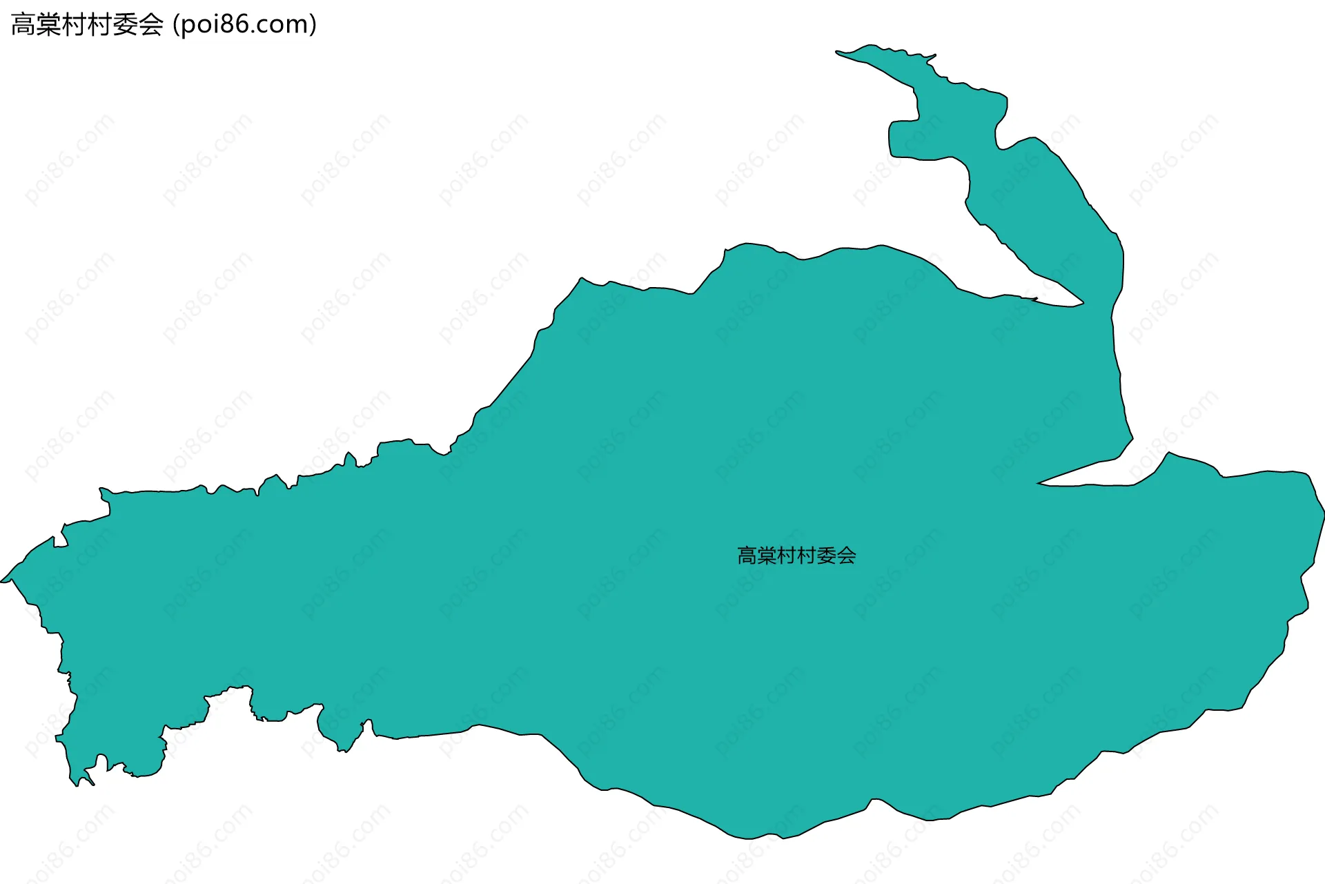 高棠村村委会边界地图