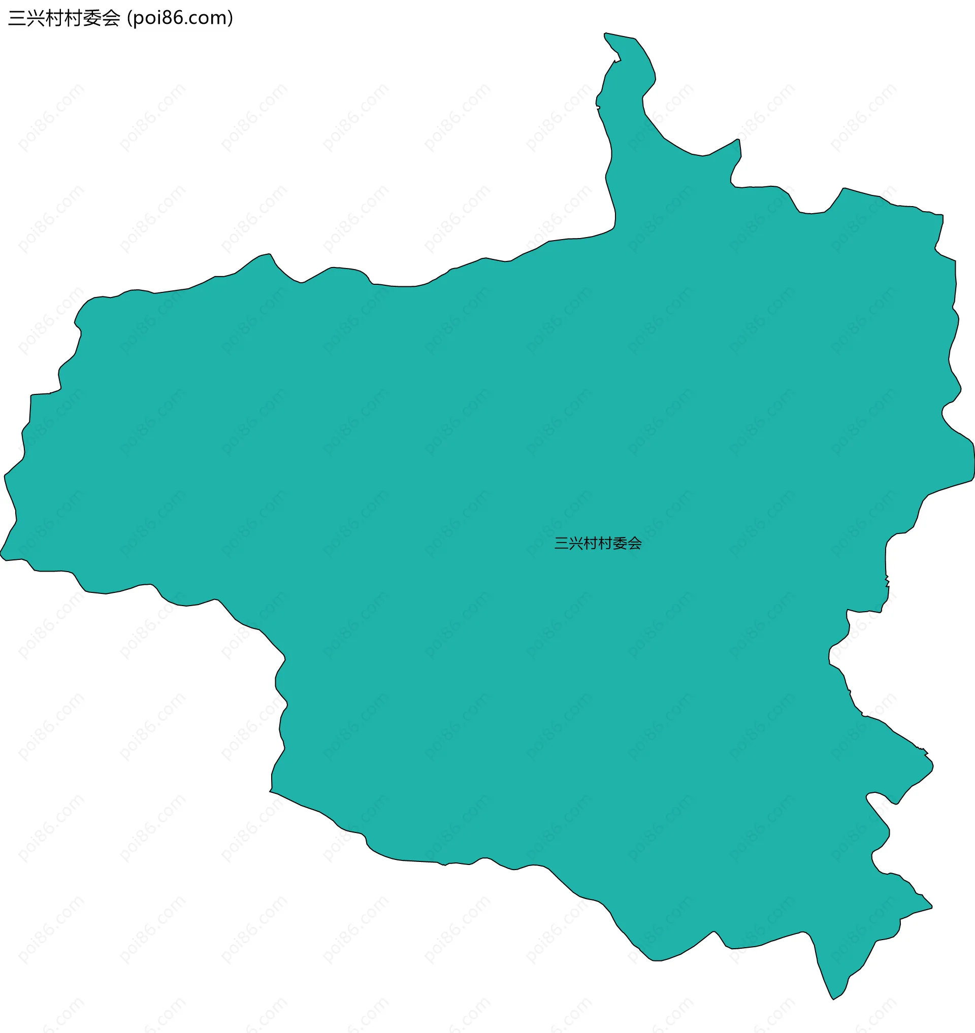 三兴村村委会边界地图
